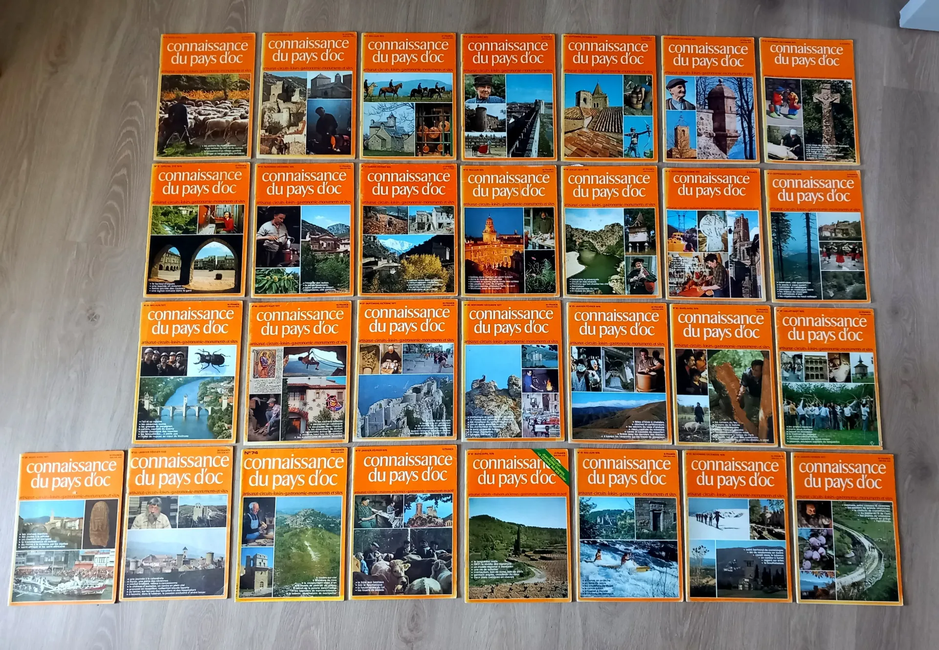 Lot : 29 revues Connaissance du Pays d'Oc - Années 70' / 80'