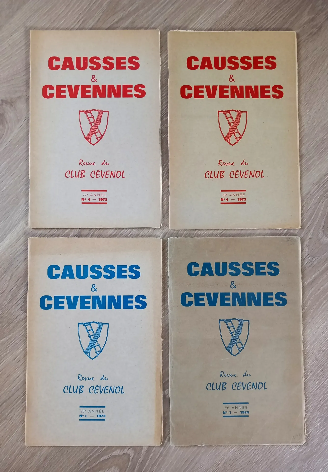 Lot : 4 revues Causses et Cévennes (Club Cévennol)