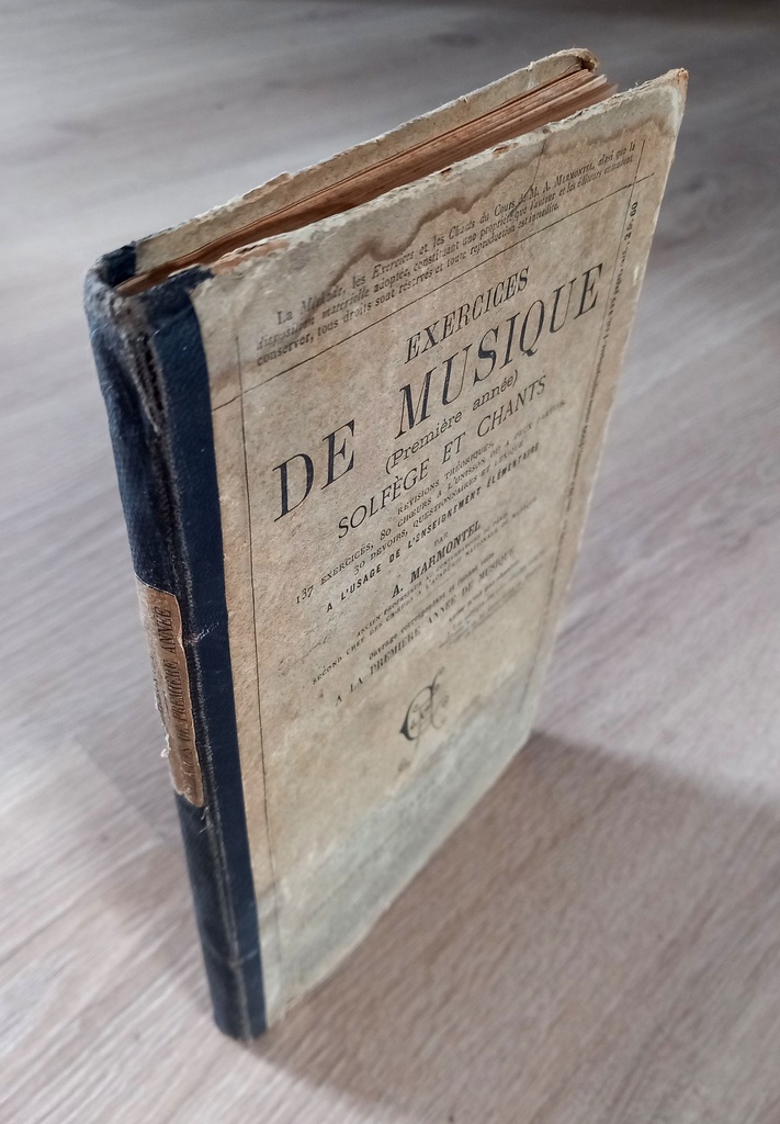 Exercices de musique (première année), solfège et chants - 1901