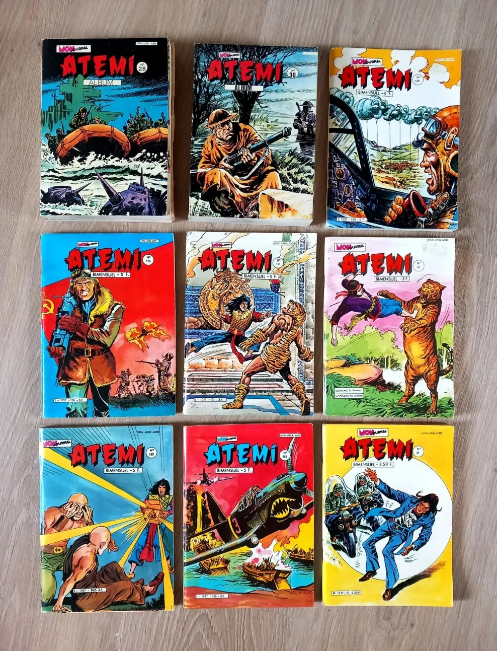 Lot : 9 revues Atemi - Bandes dessinées, comics