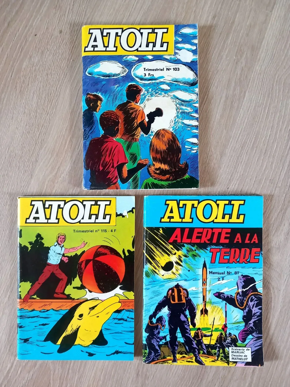Lot : 3 revues Atoll - Bandes dessinées, comics