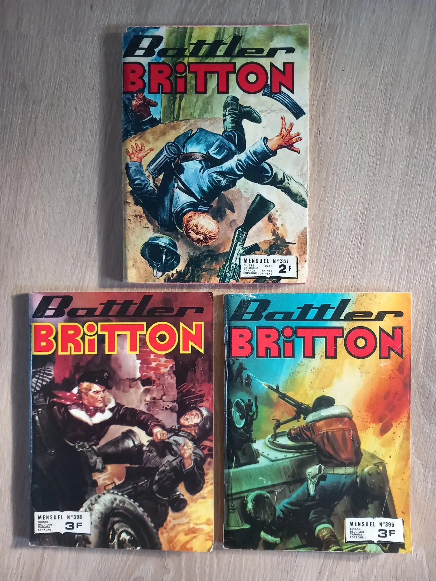 Lot : 3 revues Battler Britton - Bandes dessinées, comics