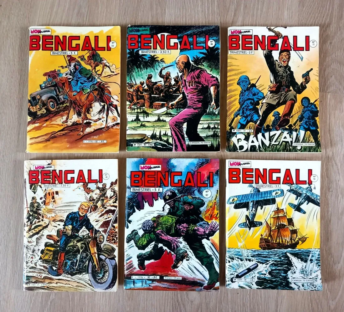 Lot : 6 revues Bengali - Bandes dessinées, comics
