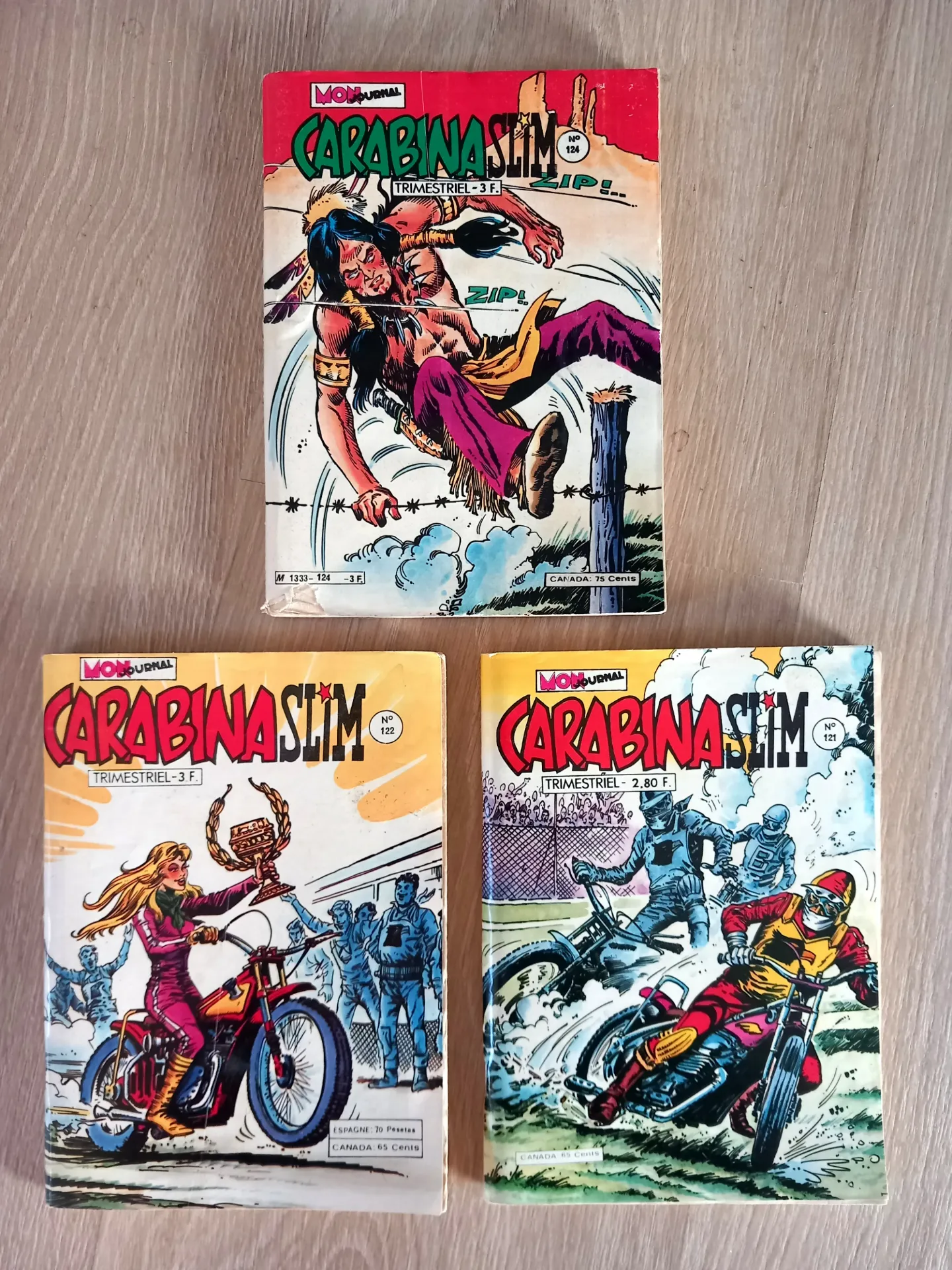 Lot : 3 revues Carabina Slim - Bandes dessinées, comics