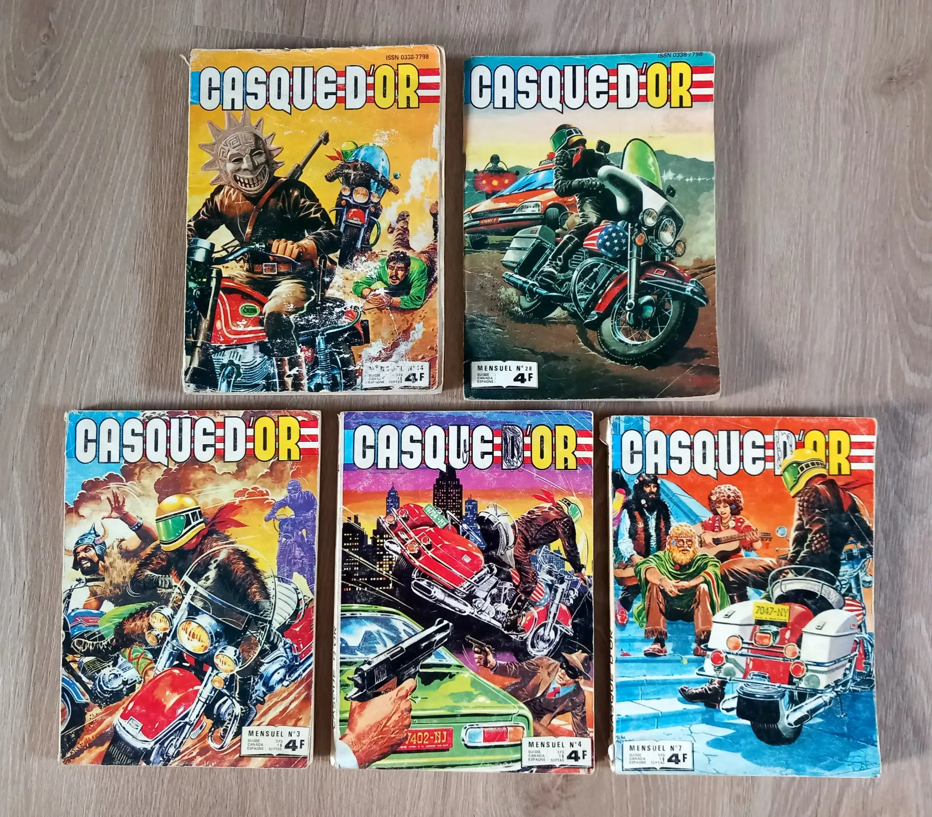Lot : 5 revues Casque d'Or - Bandes dessinées, comics