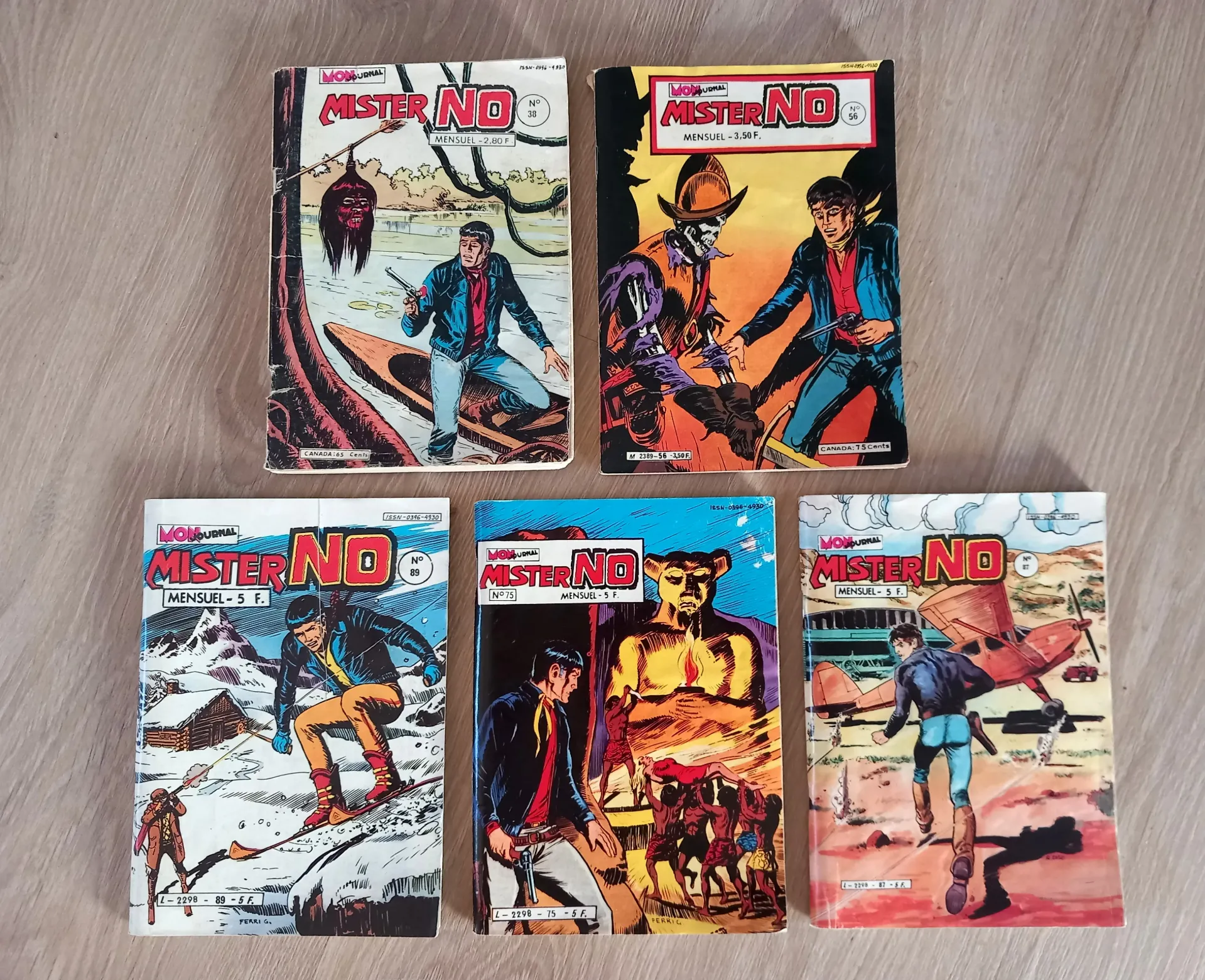 Lot : 5 revues Mister No - Bandes dessinées, comics western