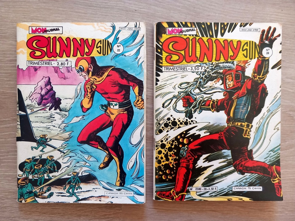 Lot : 2 revues Sunny Sun - Bandes dessinées, comics Science Fiction