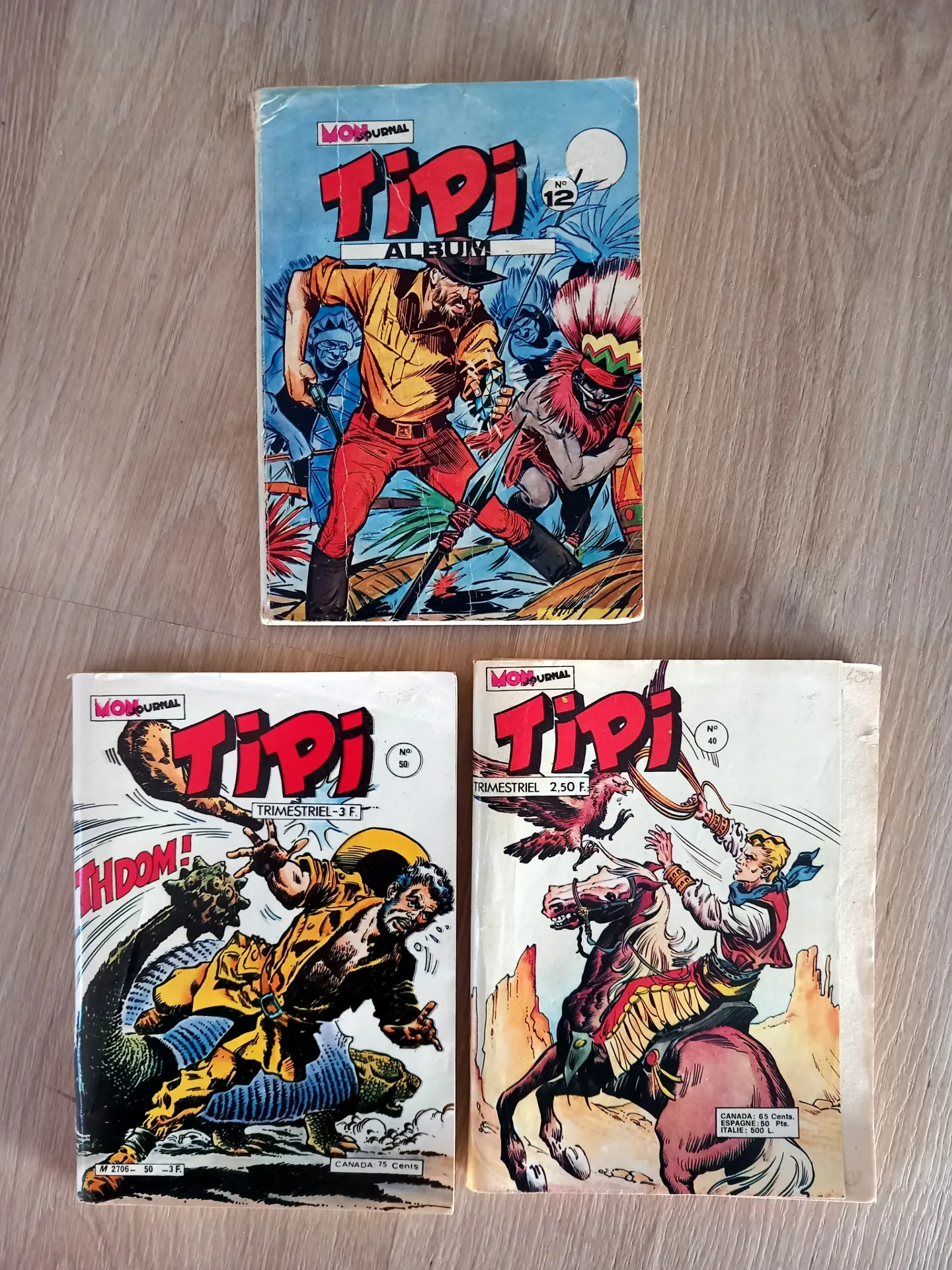 Lot : 3 revues Tipi - Bandes dessinées, comics western