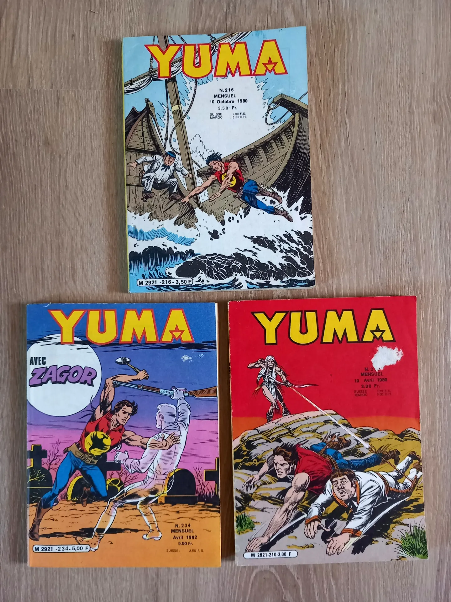 Lot : 3 revues Yuma - Bandes dessinées, comics