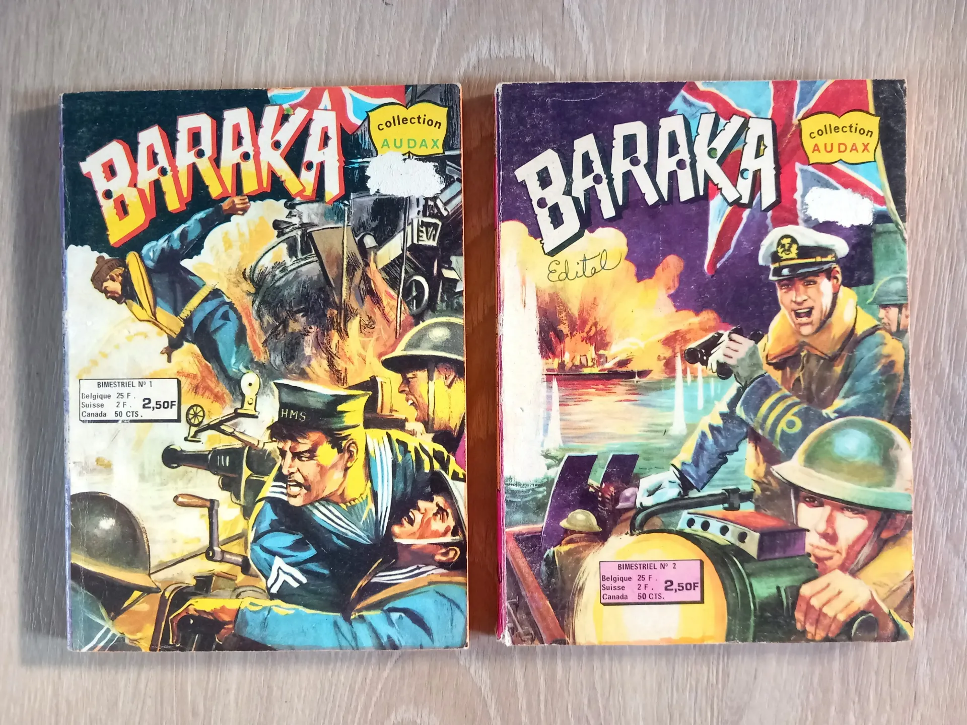 Lot : 2 revues Baraka - Bandes dessinées, comics