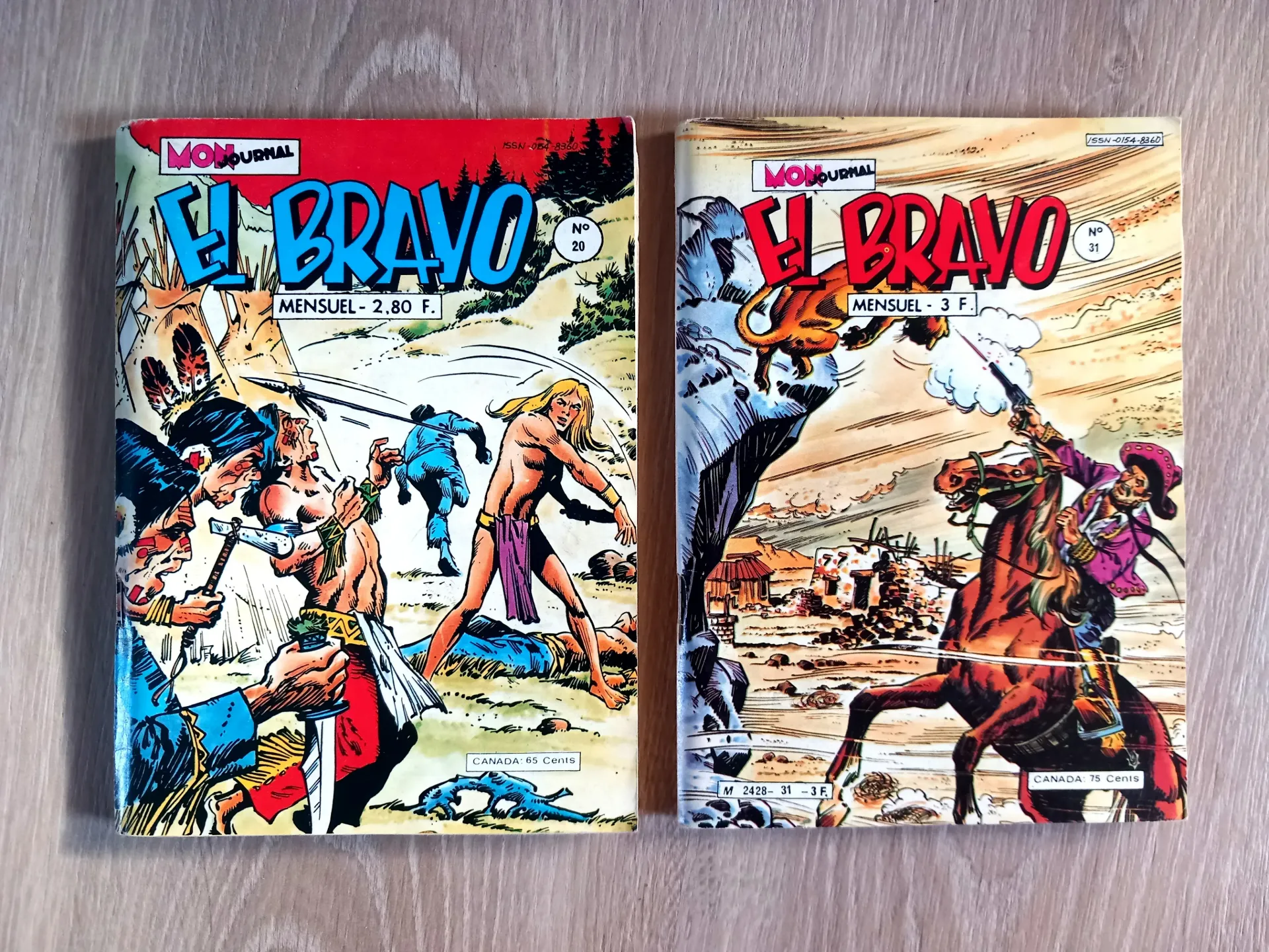 Lot : 2 revues El Bravo - Bandes dessinées, comics tarzanides
