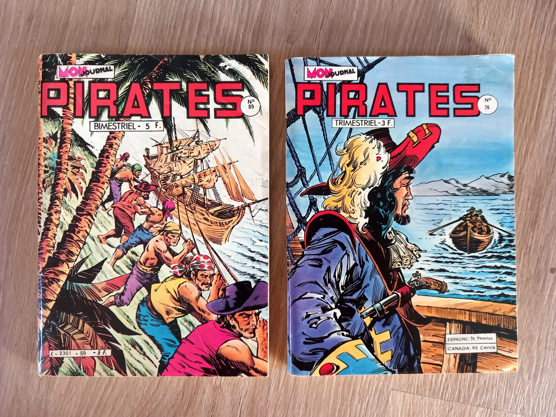 Lot : 2 revues Pirates - Bandes dessinées, comics