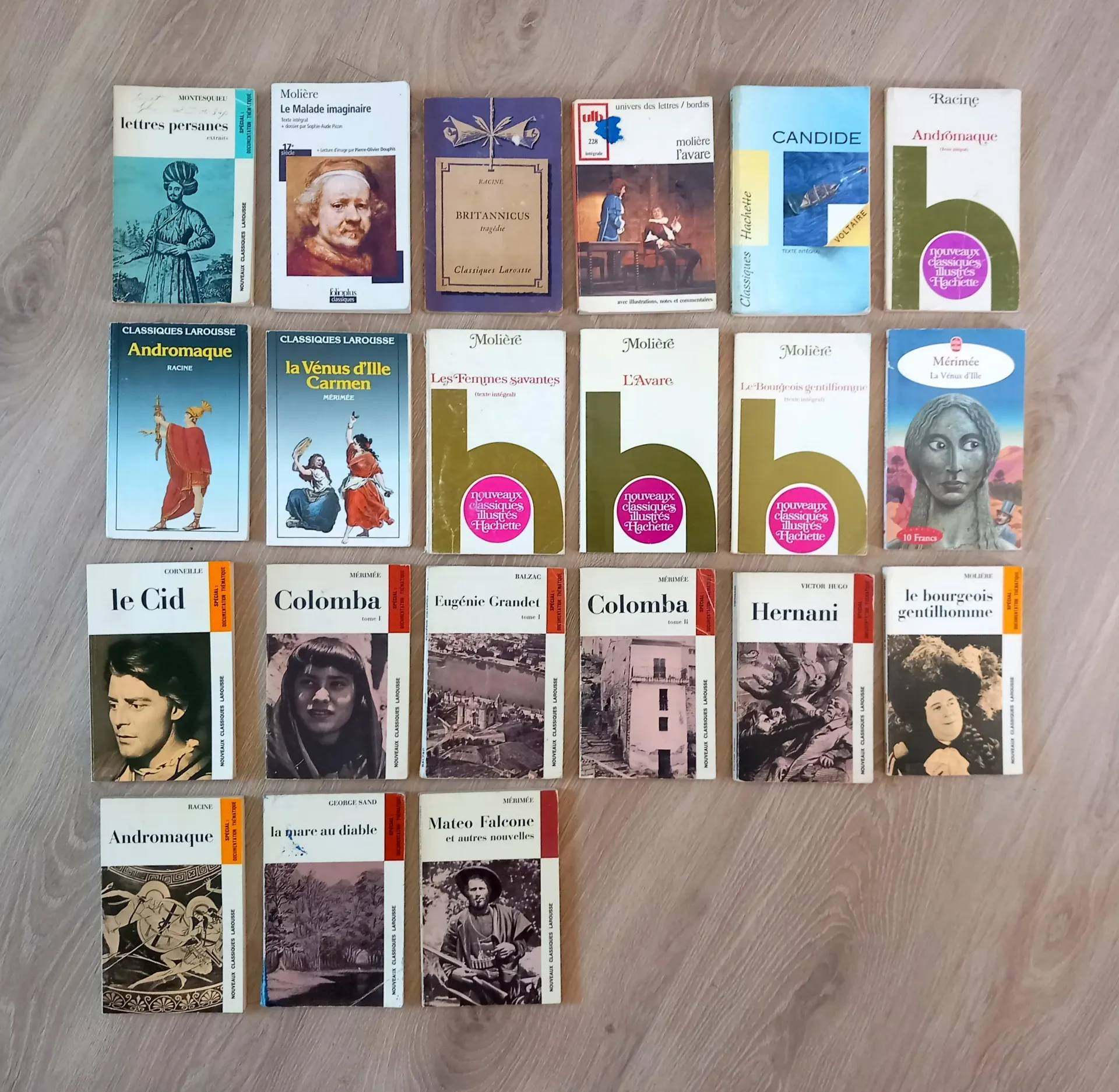 Lot : 21 classiques Larousse et Hachette