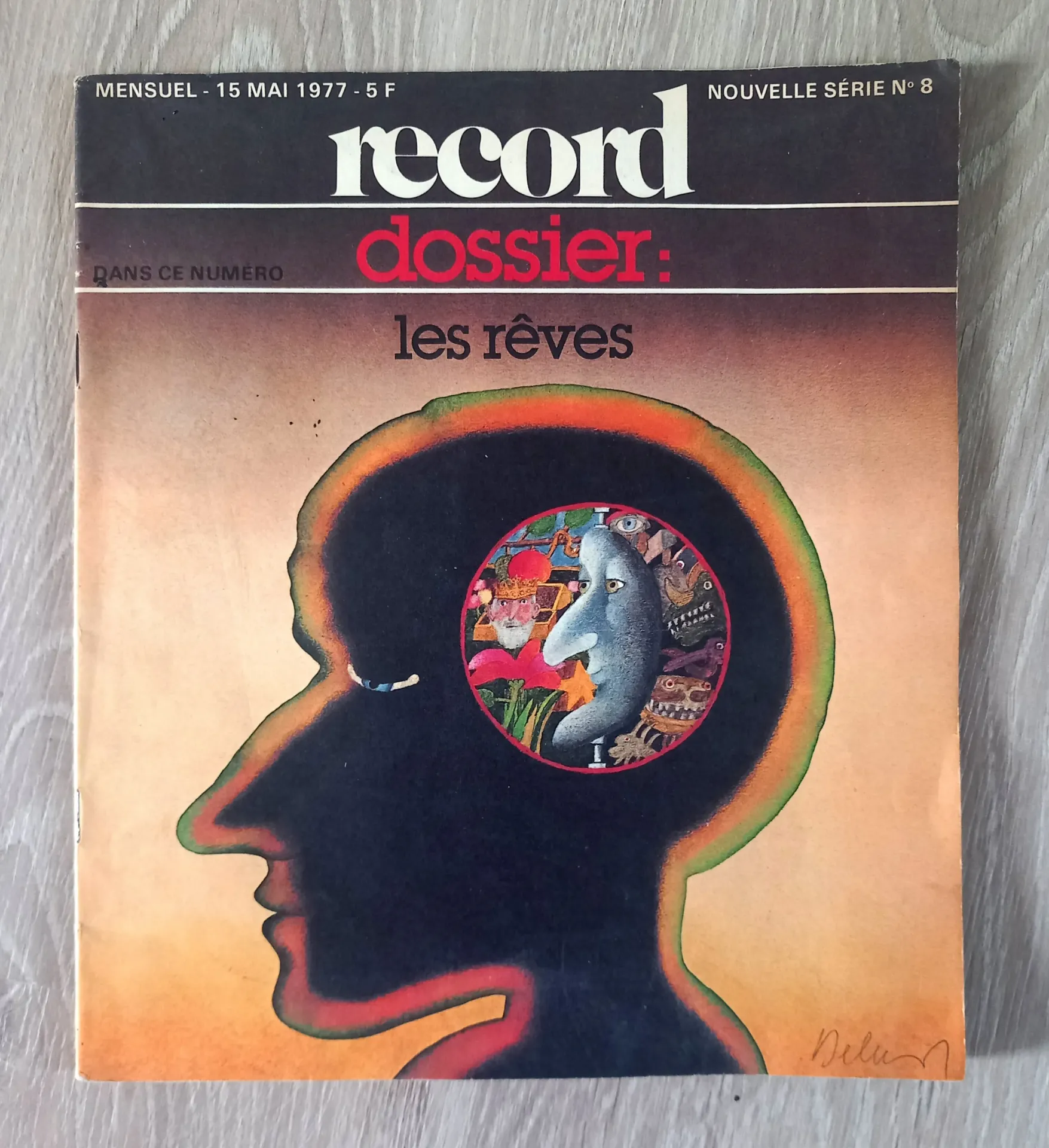 Revue Record, dossier : les rêves (n°8 - mai 1977)