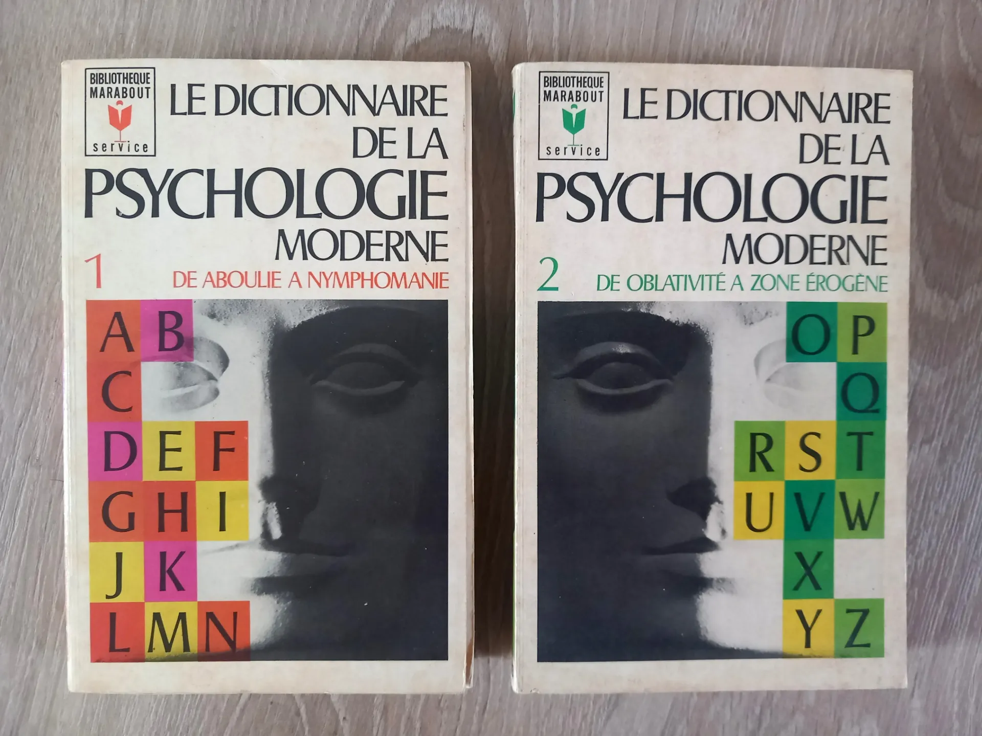 Lot : Le dictionnaire de la psychologie moderne (tome 1 + 2)