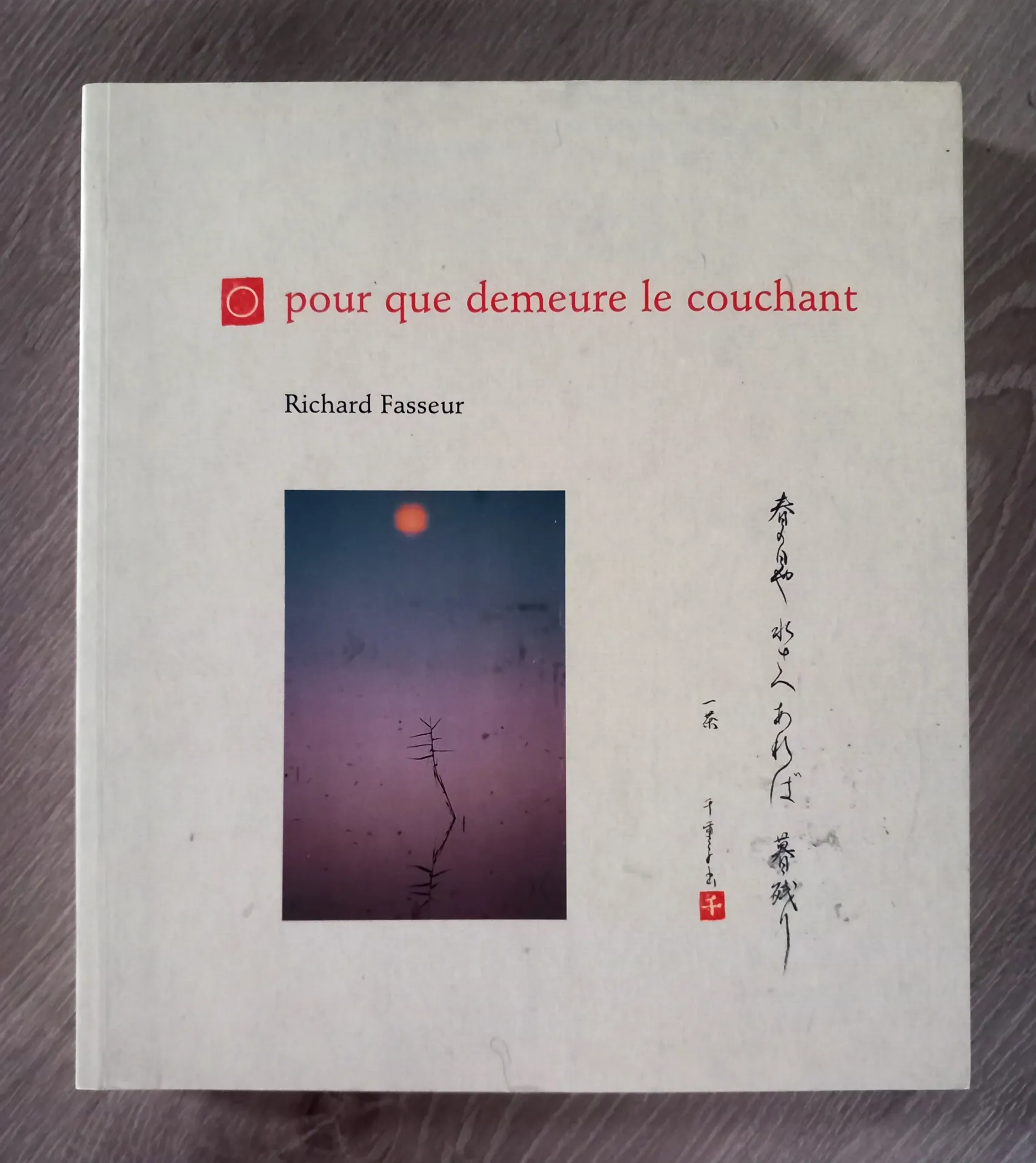 Pour que demeure le couchant (Richard Fasseur)