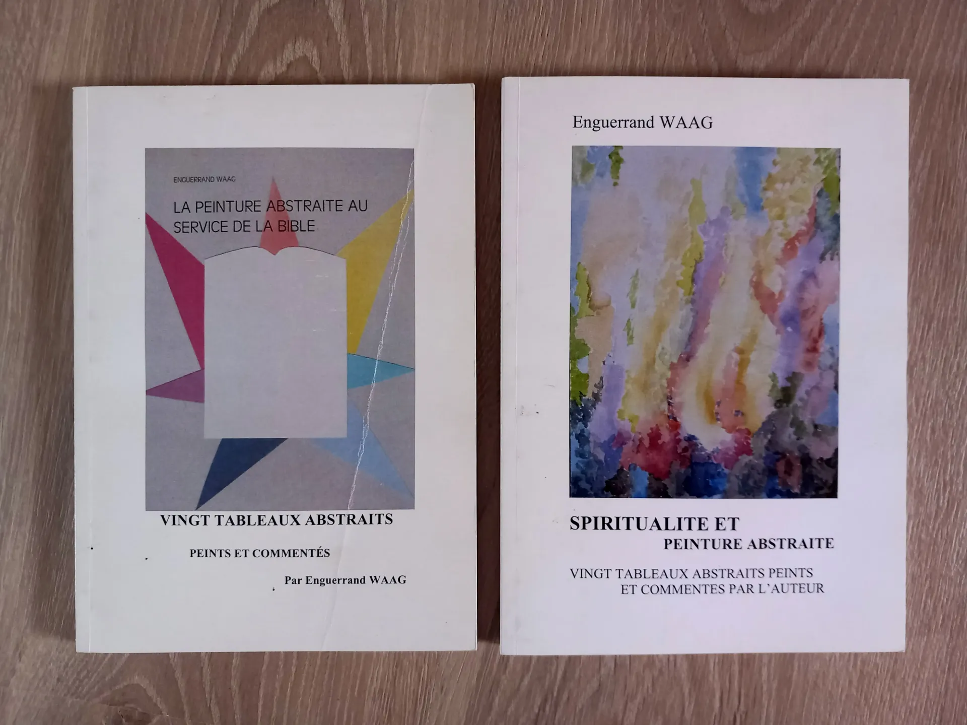 Lot : Spiritualité et peinture abstraite + Vingt tableaux abstraits (Enguerrand Waag)