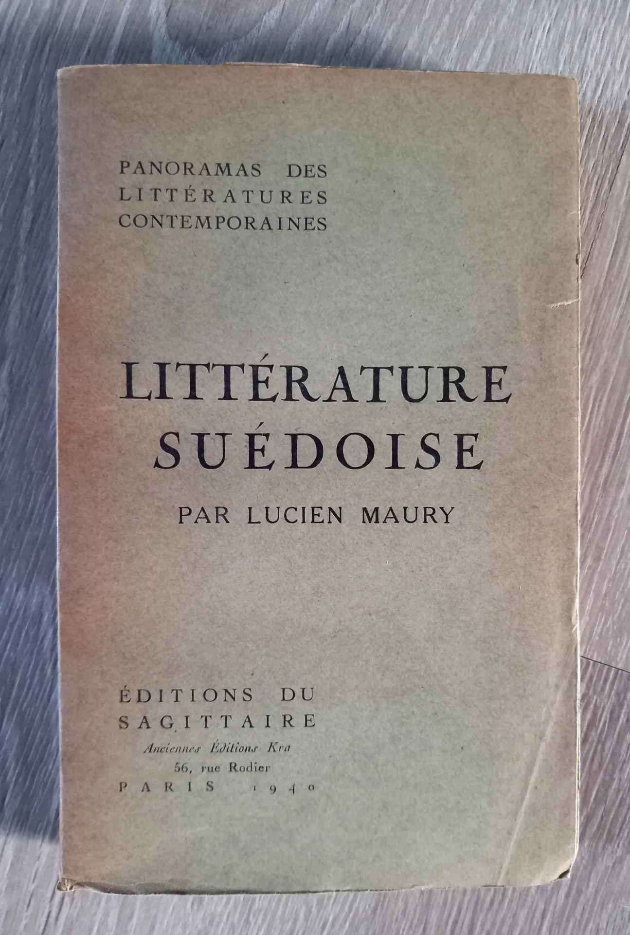 Littérature Suédoise (Lucien Maury)