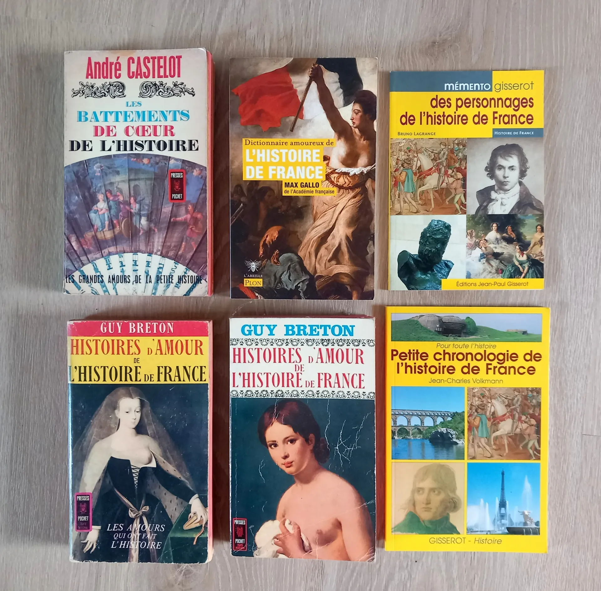 Lot : 6 livres sur l'Histoire de France