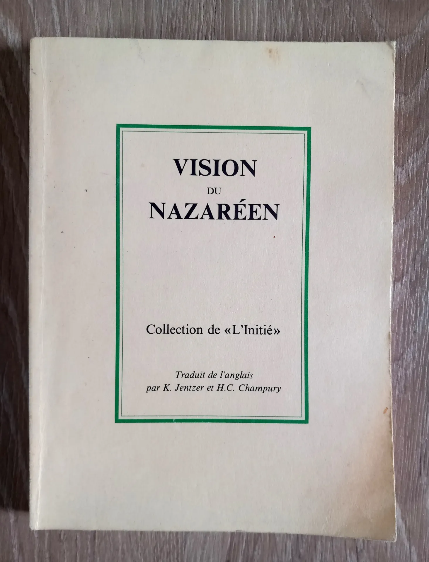 Vision du Nazaréen (K. Jentzer et H. C. Champury)