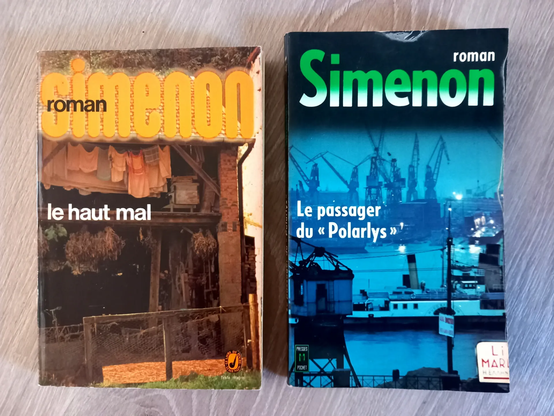 Lot : Le haut mal + Le passager du Polarlys (Simenon)