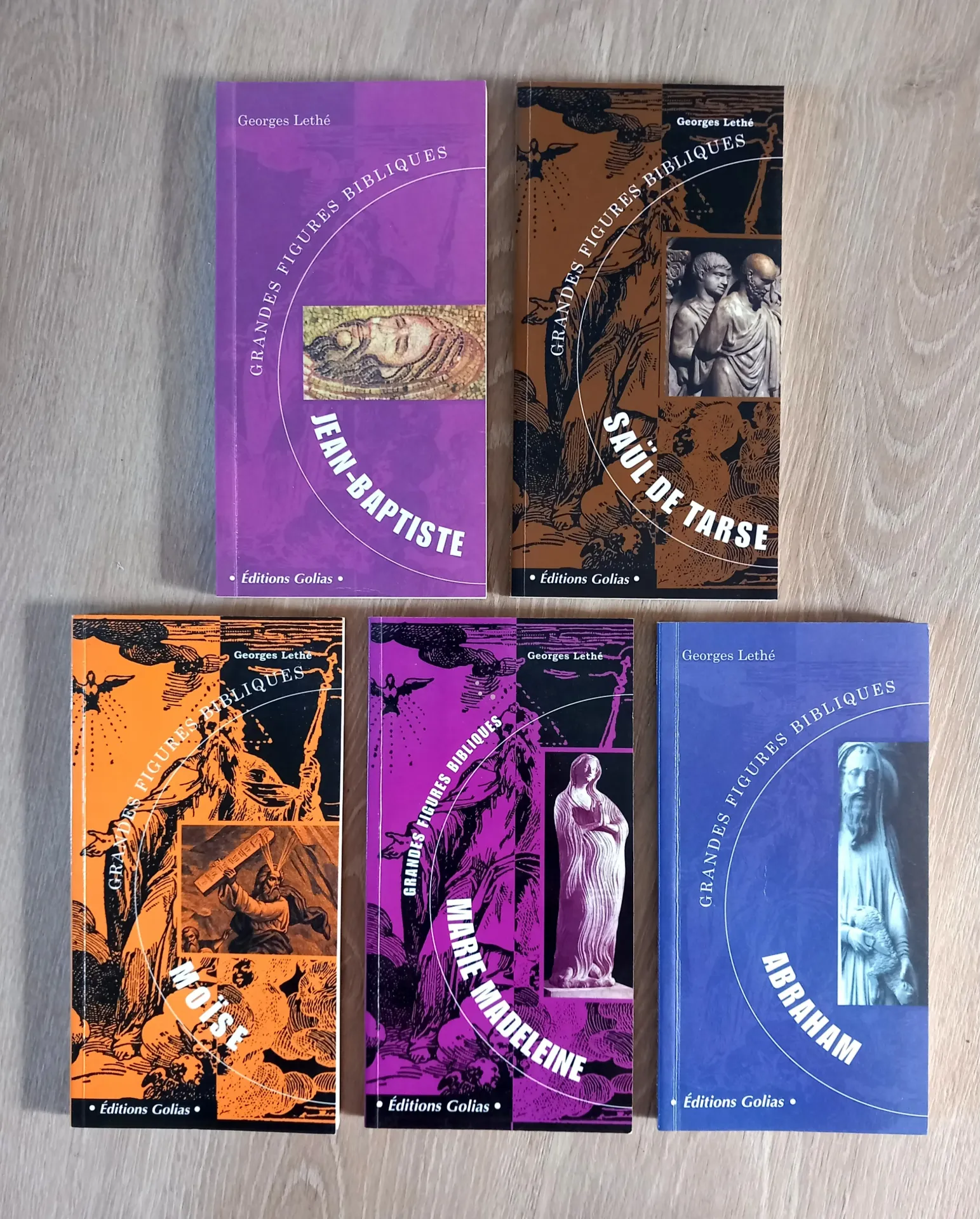 Lot : 5 Grandes Figures Bibliques