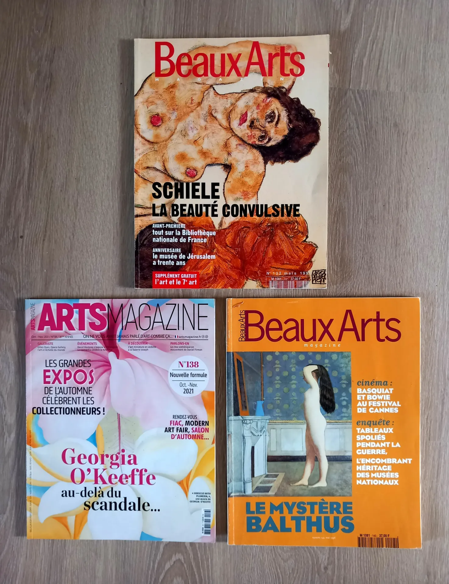 Lot : 3 Beaux Arts Magazine (n°132 - 138 - 145)