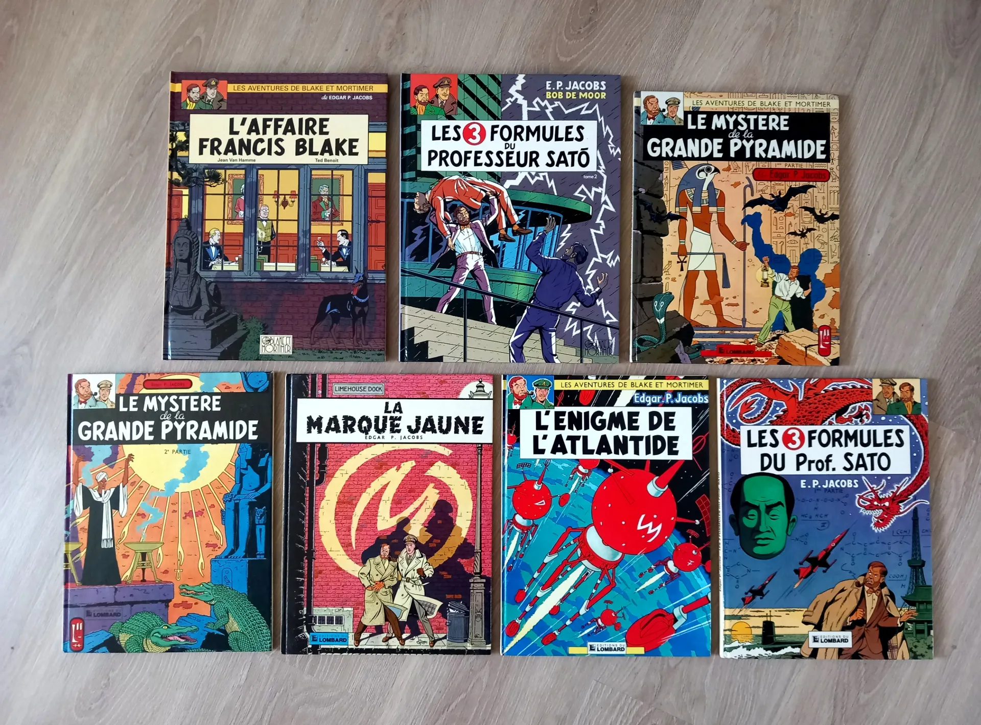 Lot : 7 BD - Les aventures de Blake et Mortimer (Edgar P. Jacobs)
