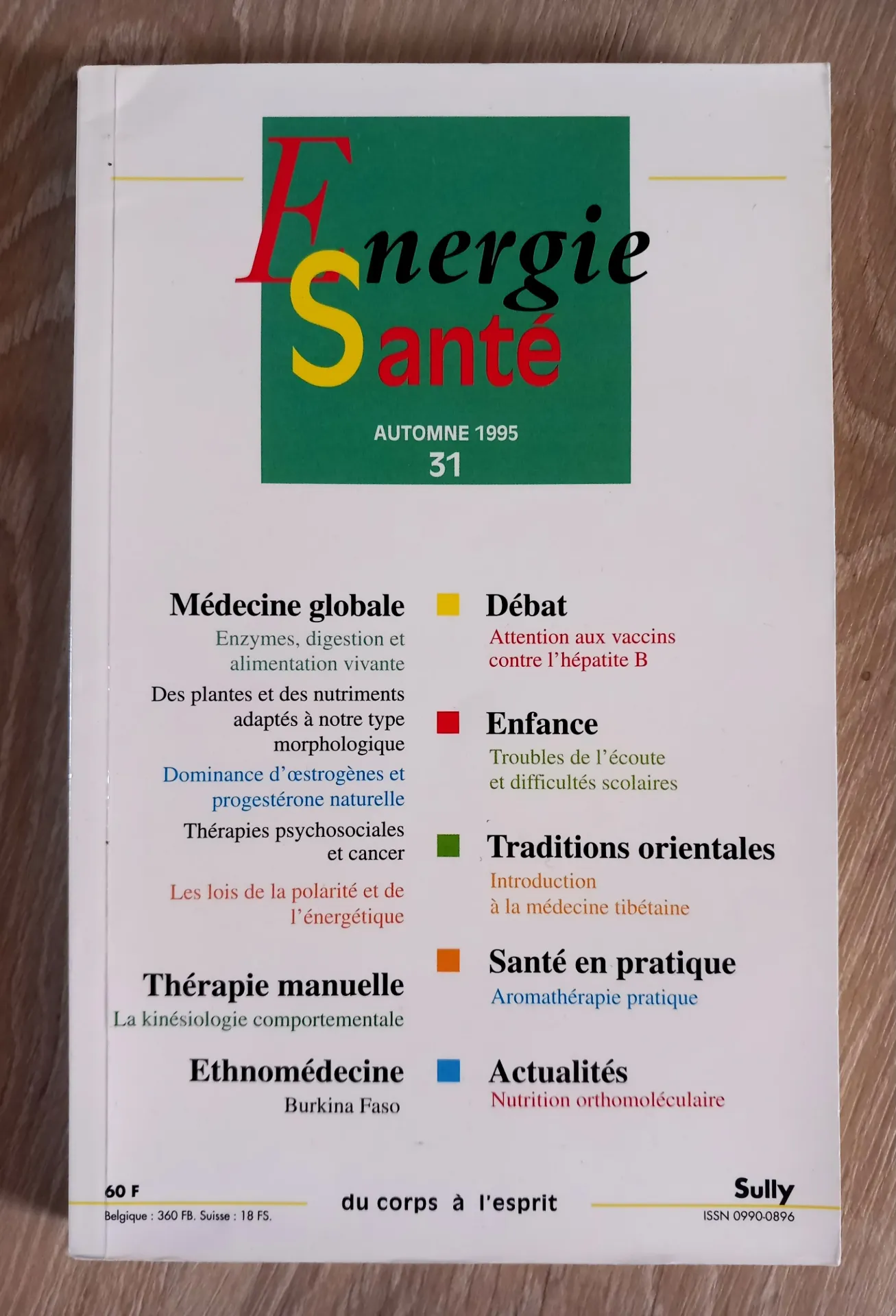 Energie Santé. N° 31 - Automne 95