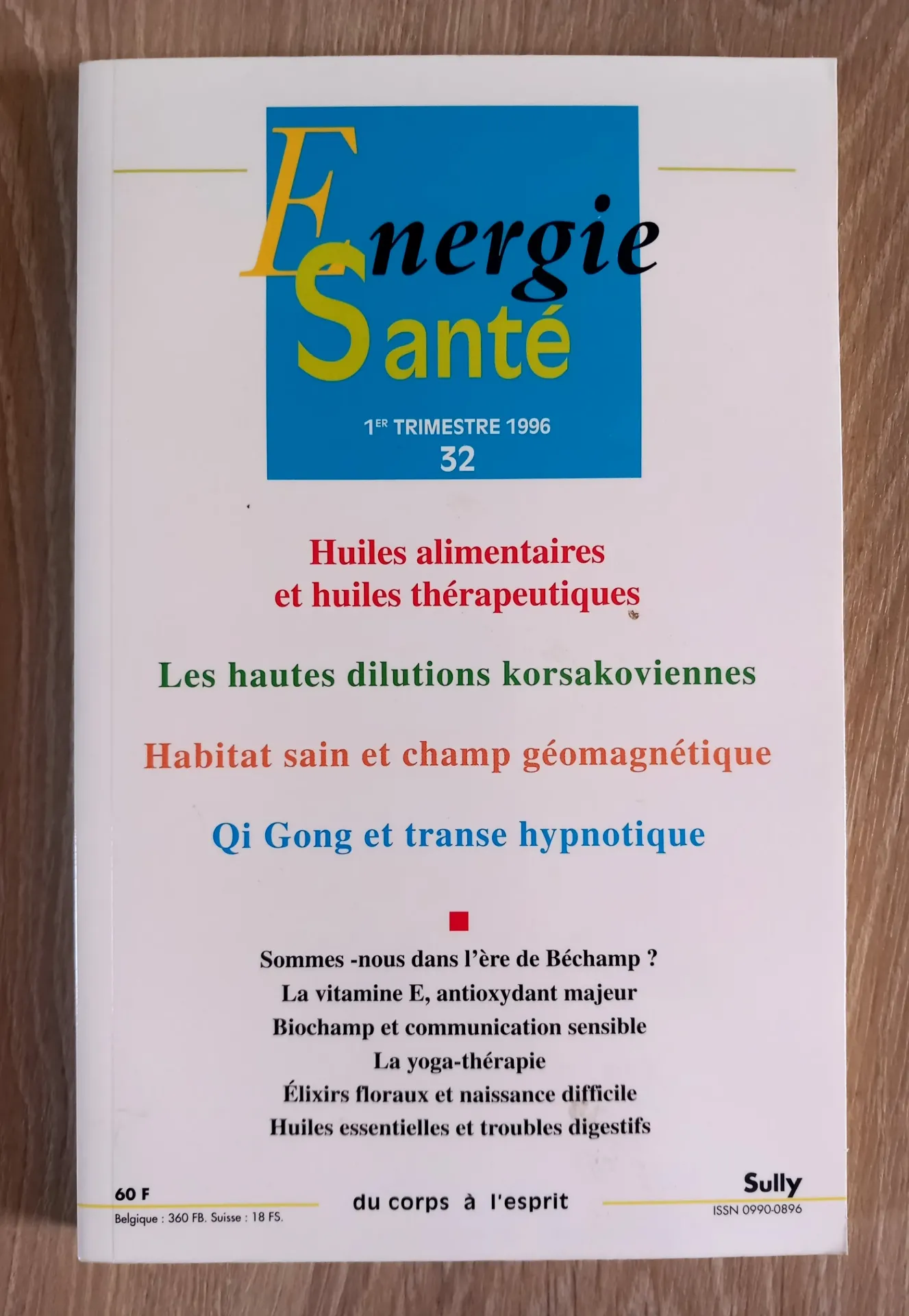 Energie Santé. N° 32 - 1er trimestre 96