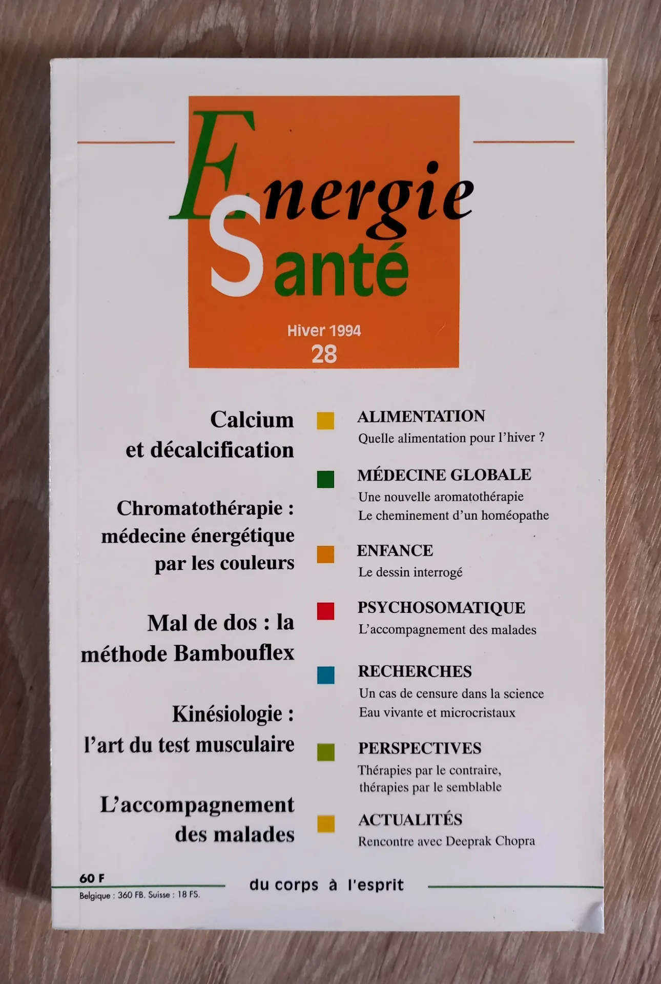 Energie Santé. N° 28 - Hiver 94