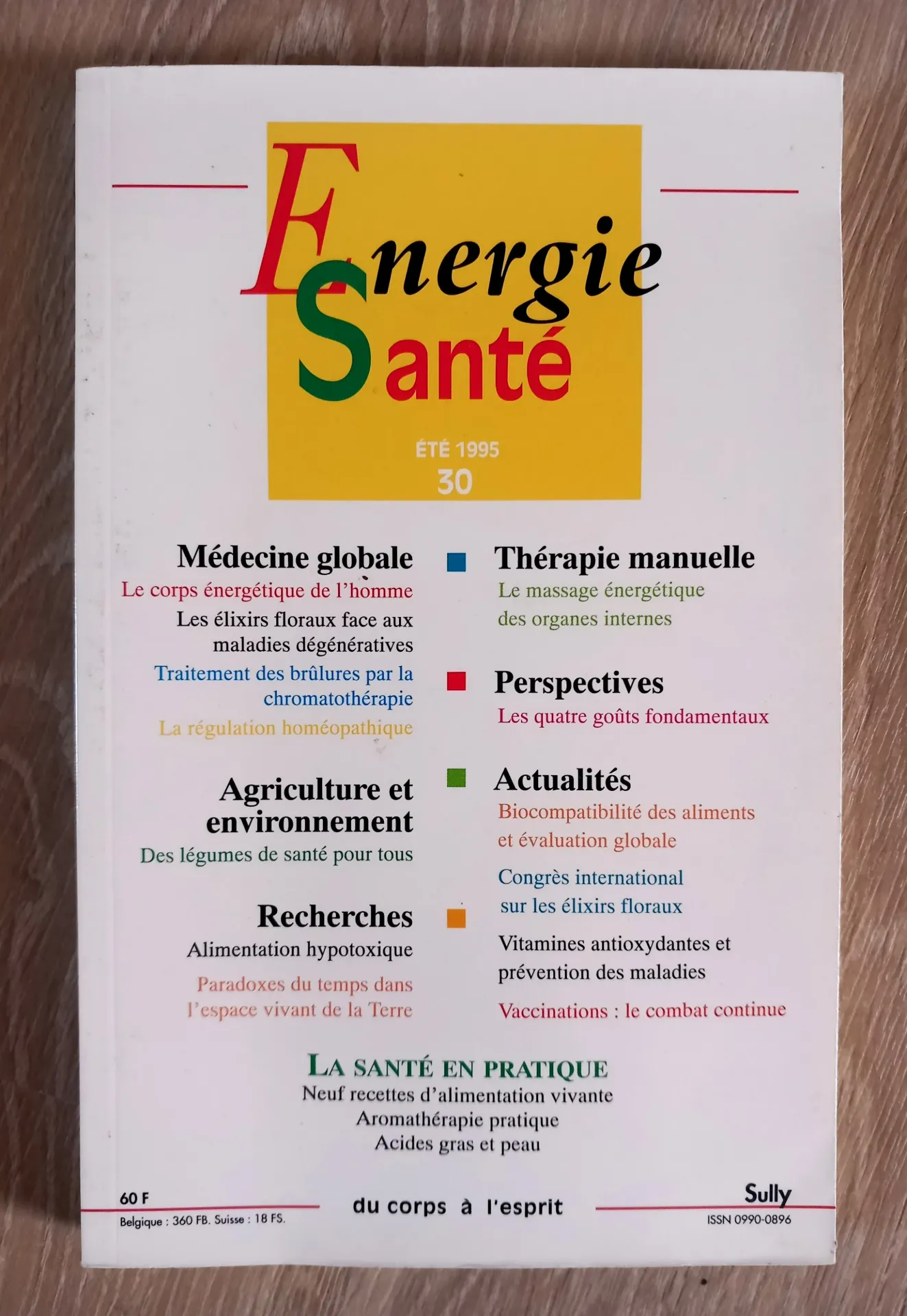 Energie Santé. N° 30 - Eté 95