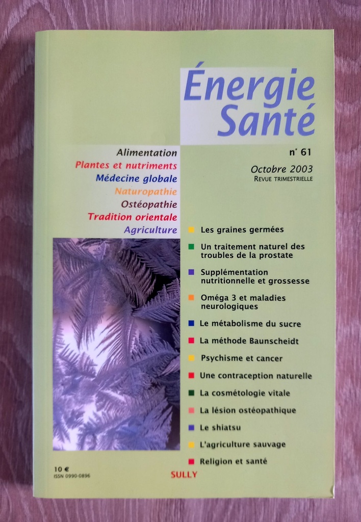 Energie Santé. N° 61 - Octobre 2003