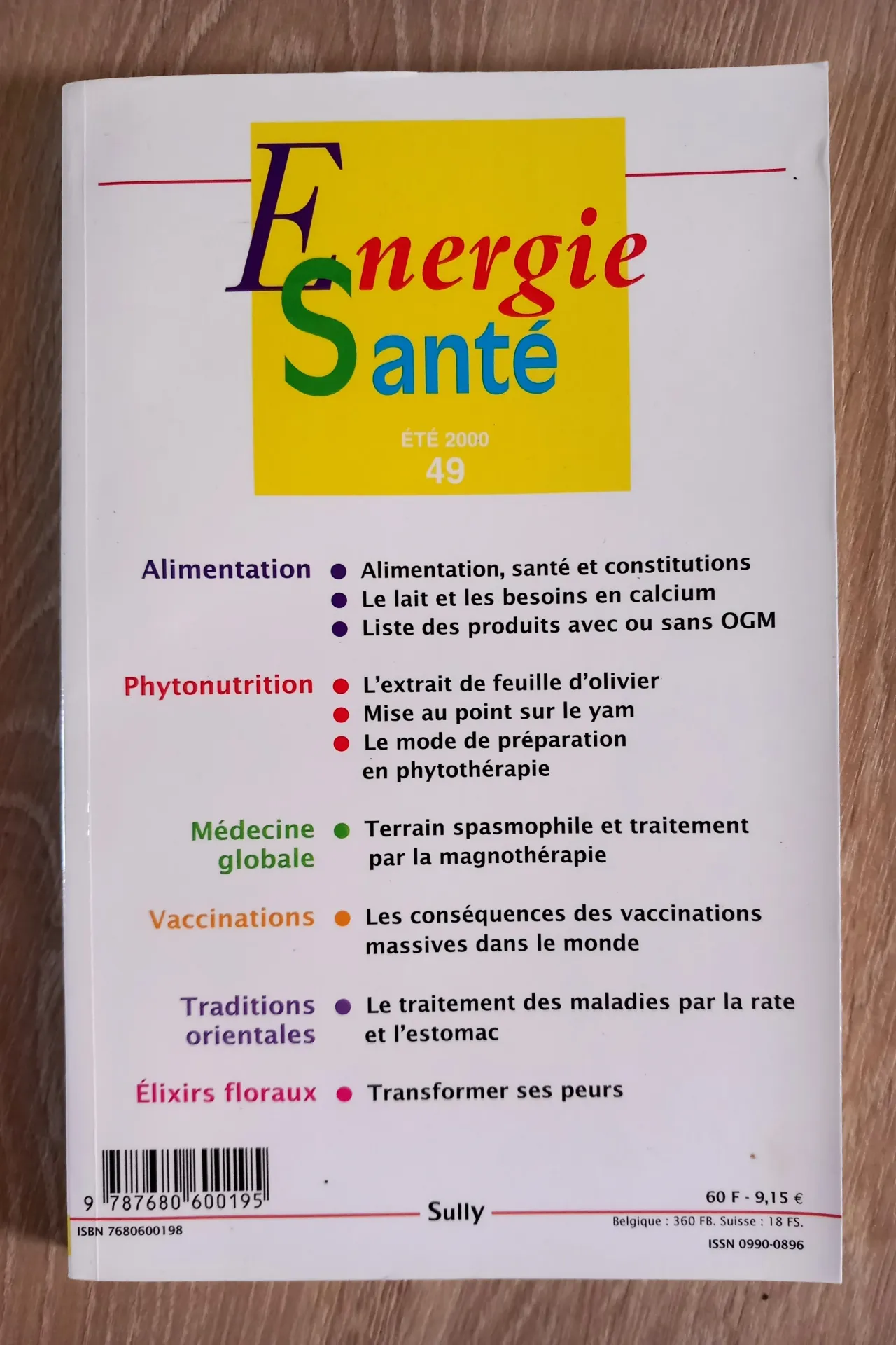 Energie Santé. N° 49 - Eté 2000