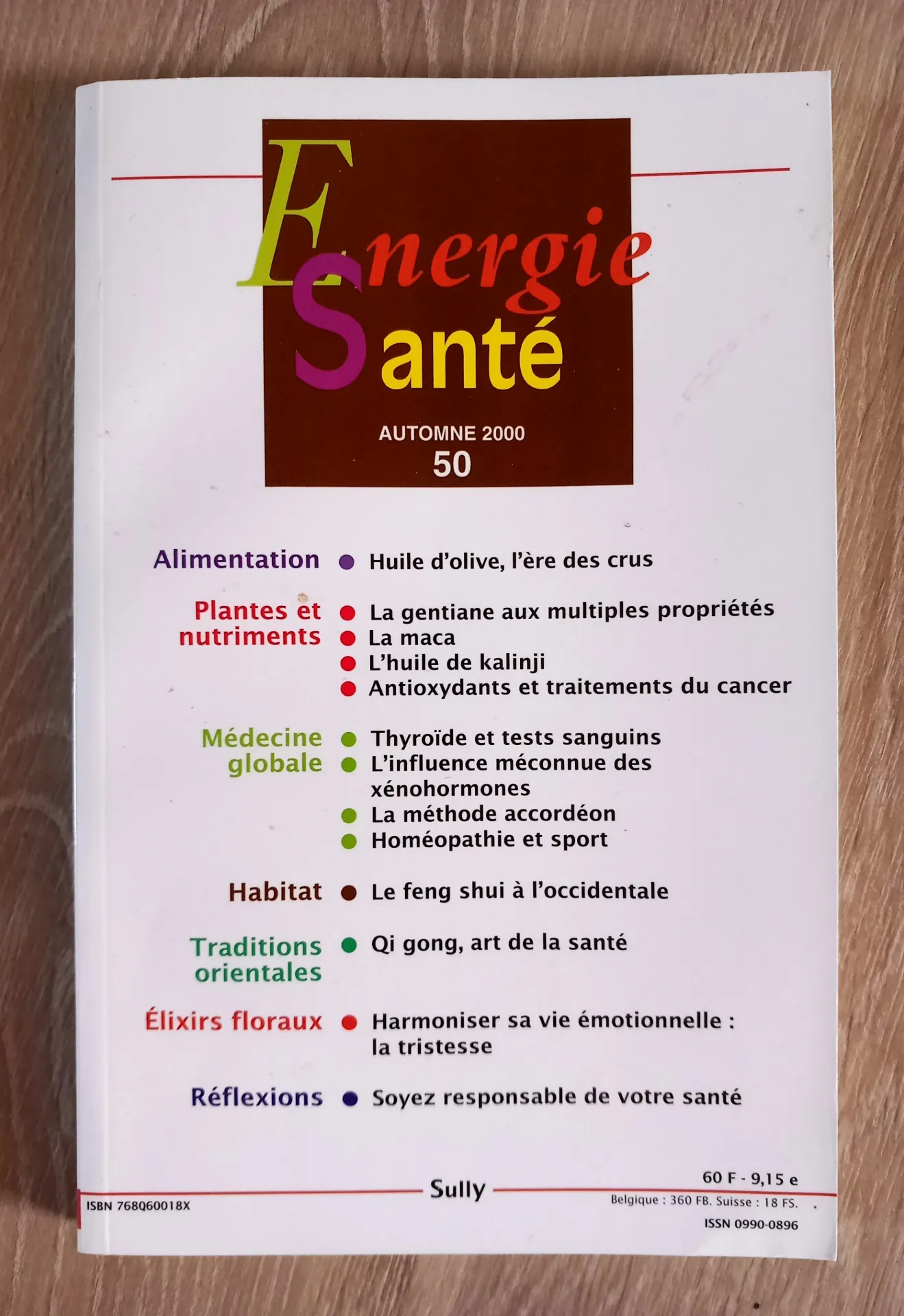 Energie Santé. N° 50 - Automne 2000