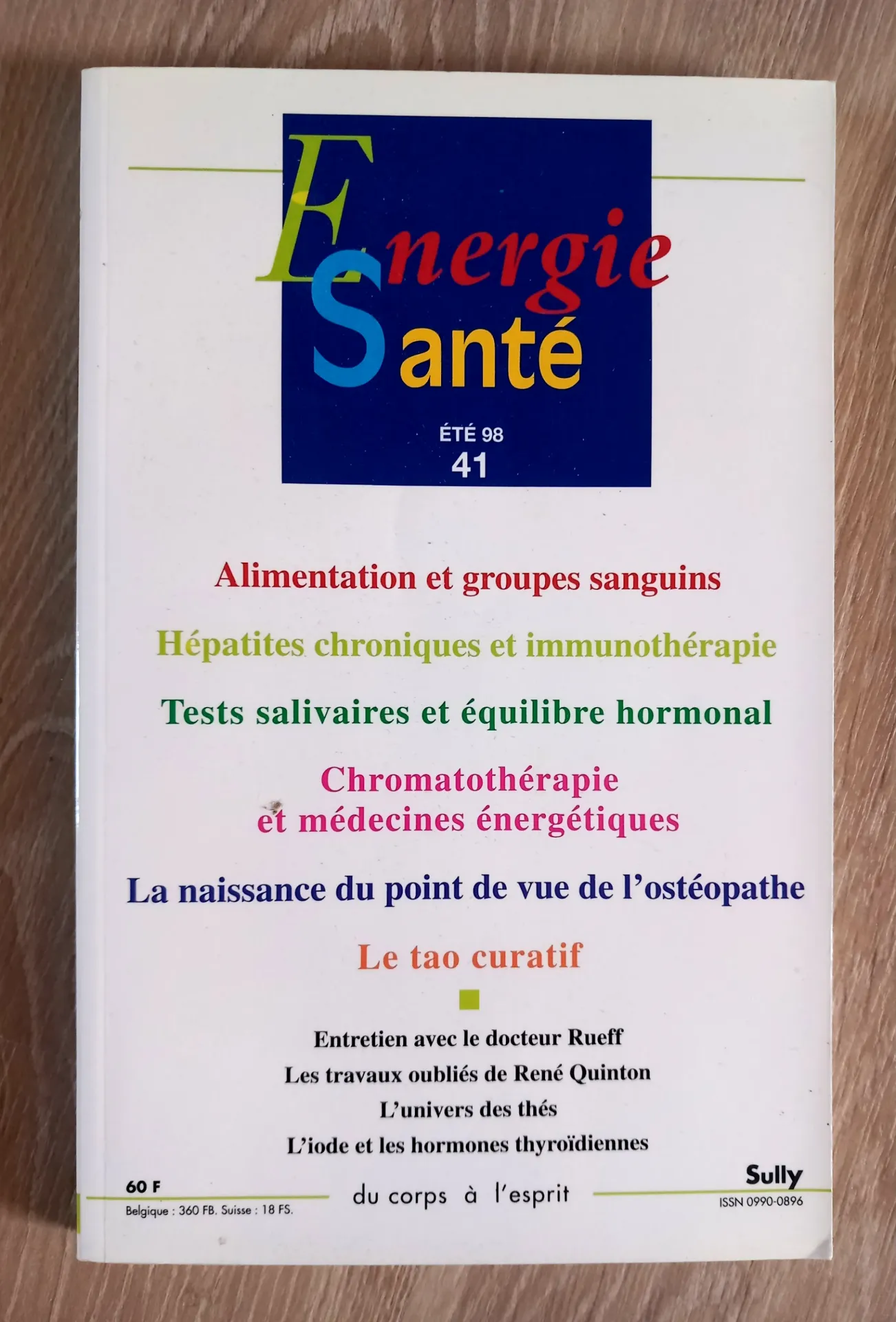 Energie Santé. N° 41 - Eté 98
