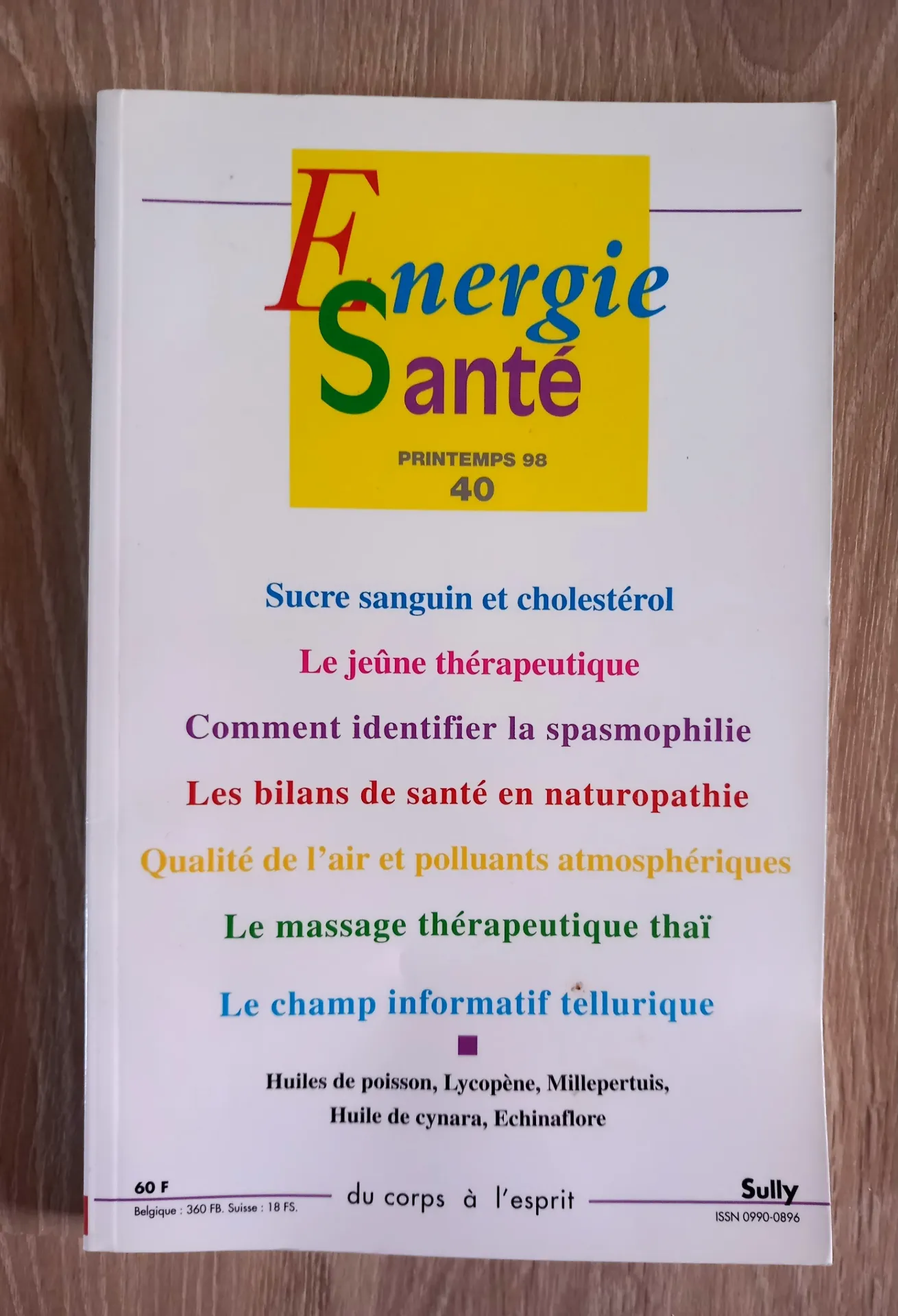Energie Santé. N° 40 - Printemps 98
