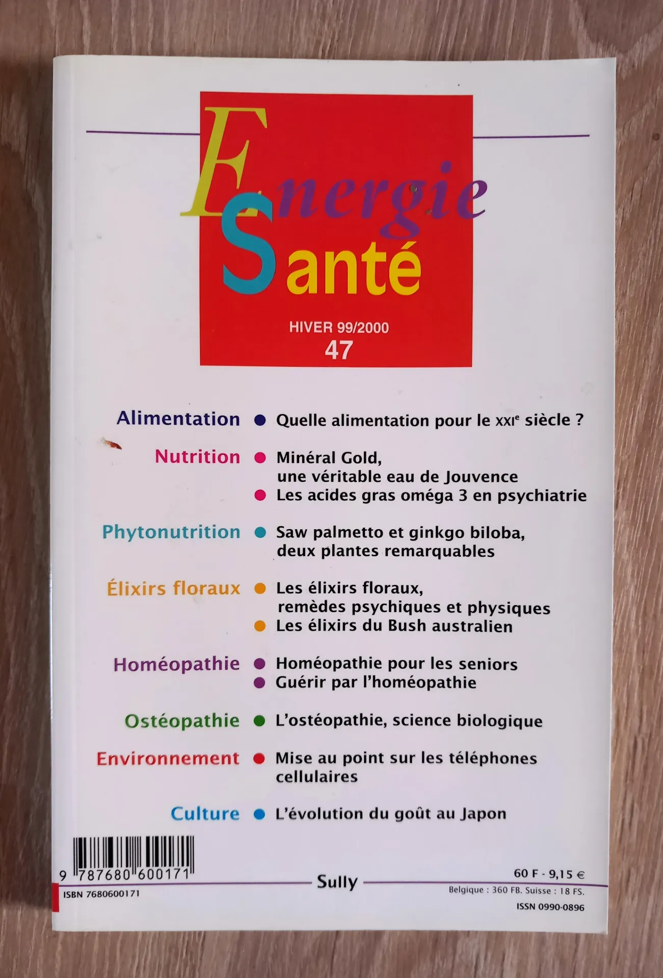 Energie Santé. N° 47 - Hiver 99/2000