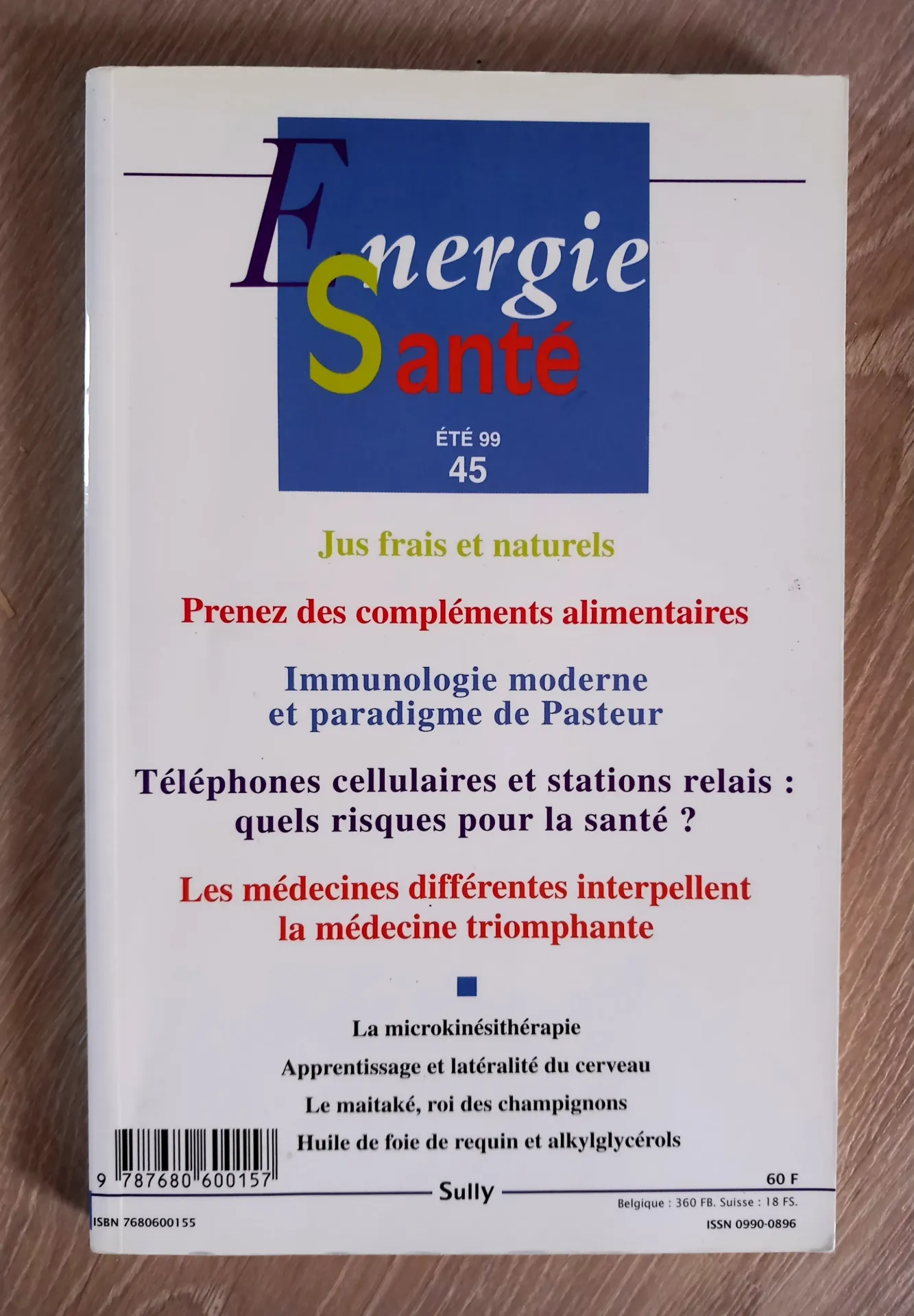 Energie Santé. N° 45 - Eté 99