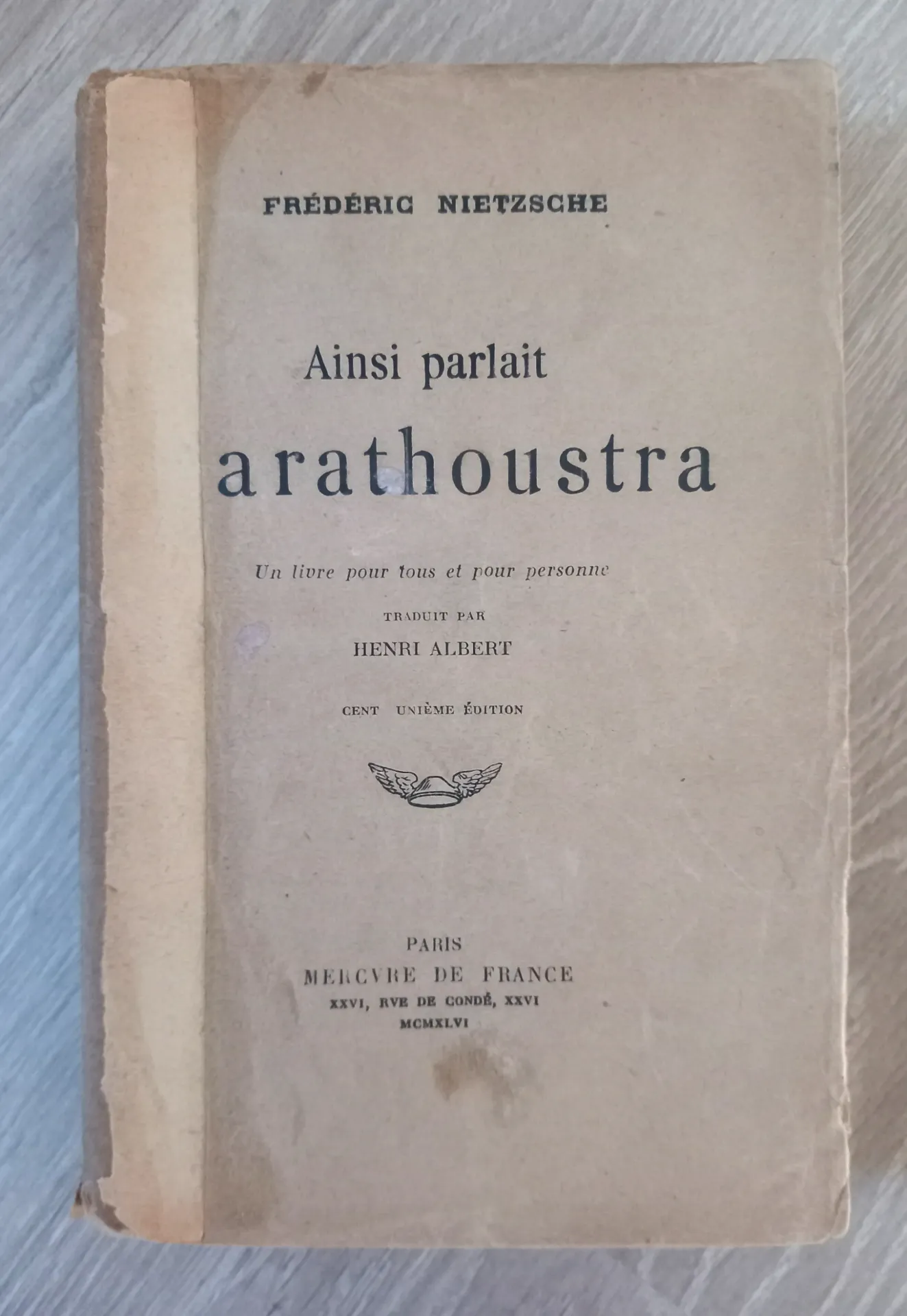 Ainsi parlait Zarathoustra (Frédéric Nietzsche)