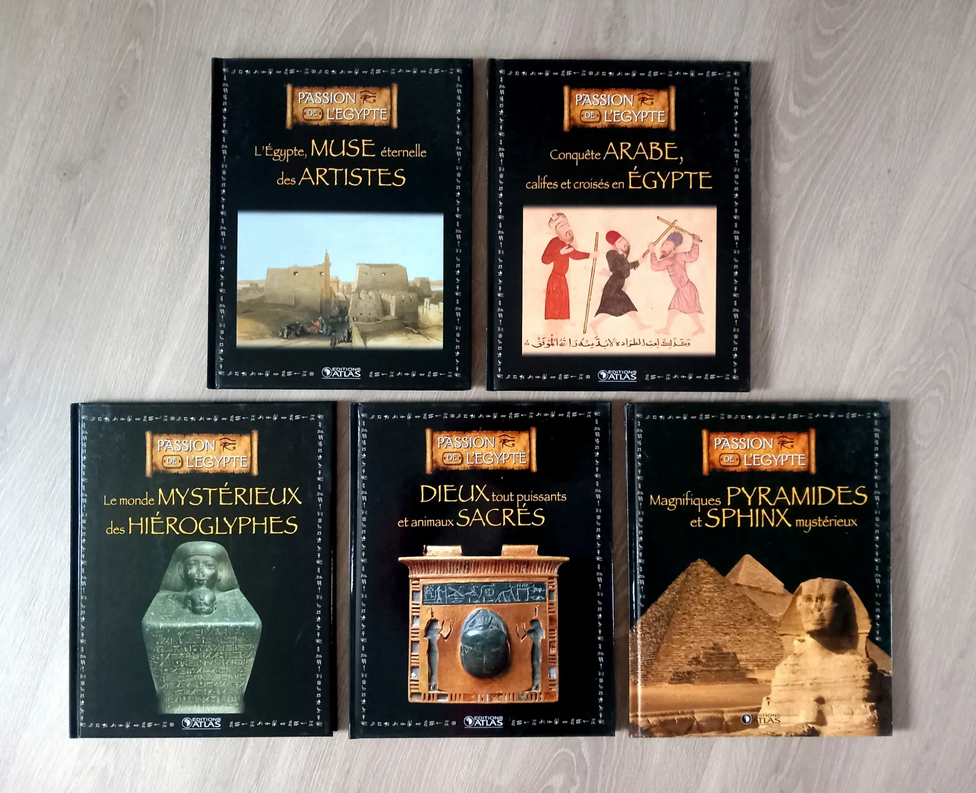Lot : 5 tomes - Passion de l'Egypte (Atlas)