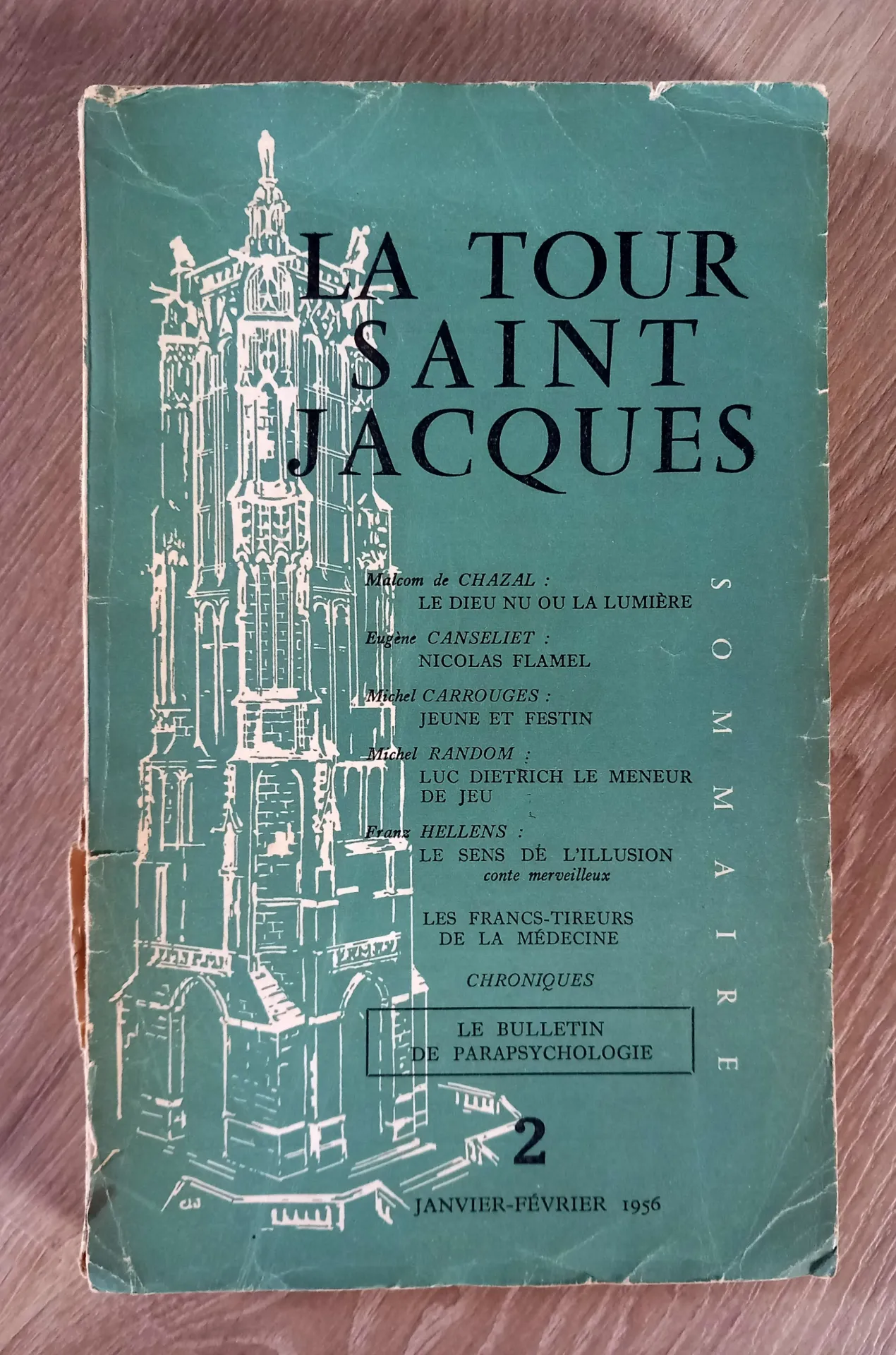 La Tour Saint Jacques, n°2 - Le bulletin de parapsychologie (Robert Amadou)