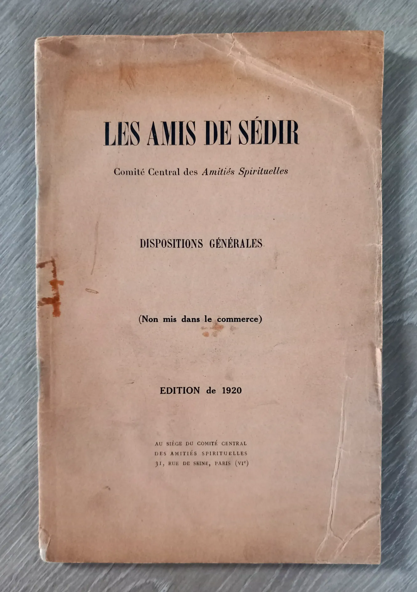 Les amis de Sédir (Comité Central des Amitiés Spirituelles)