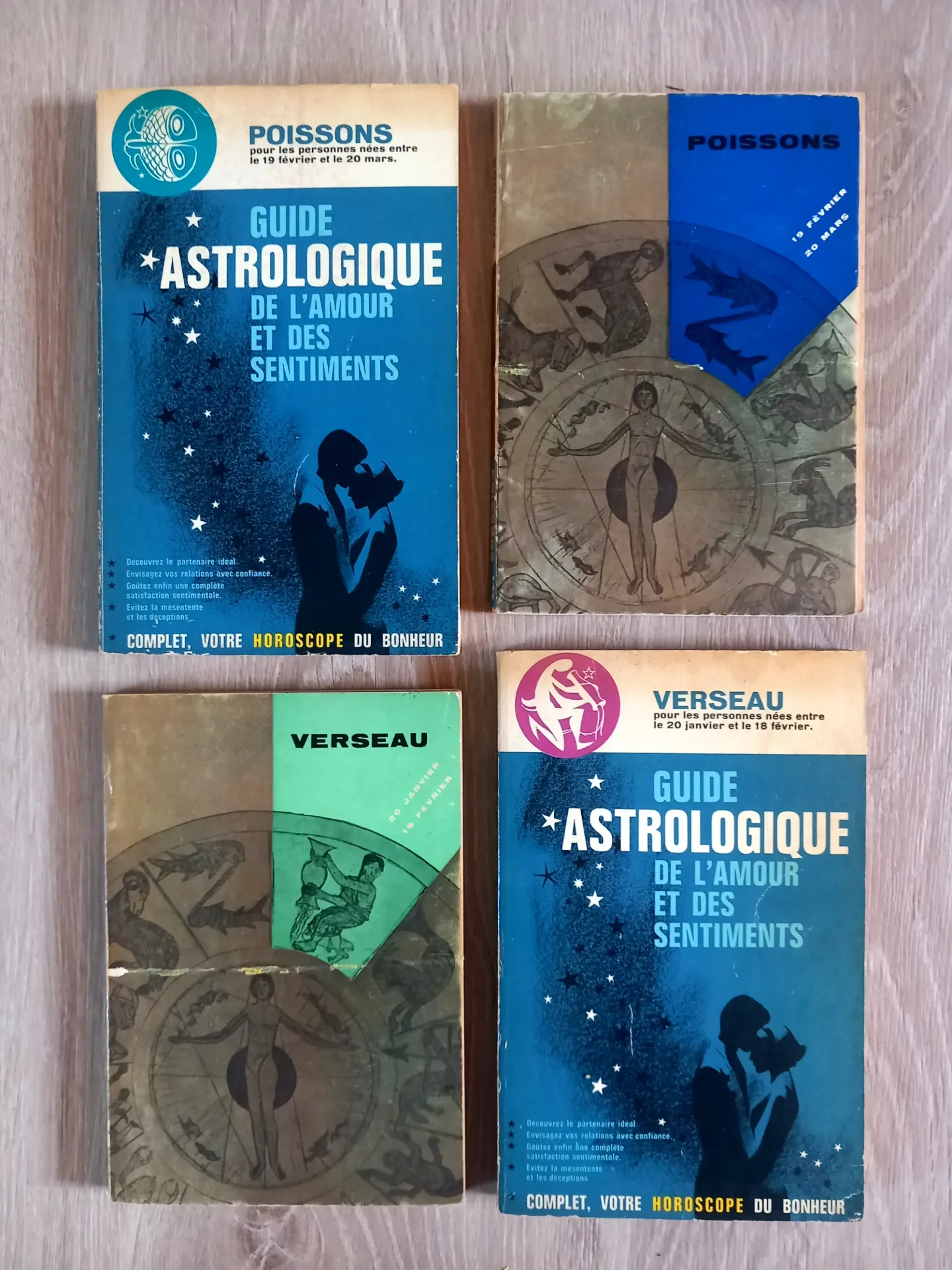 Lot 4 guides astrologiques : Poissons + Verseau (André Barbault)