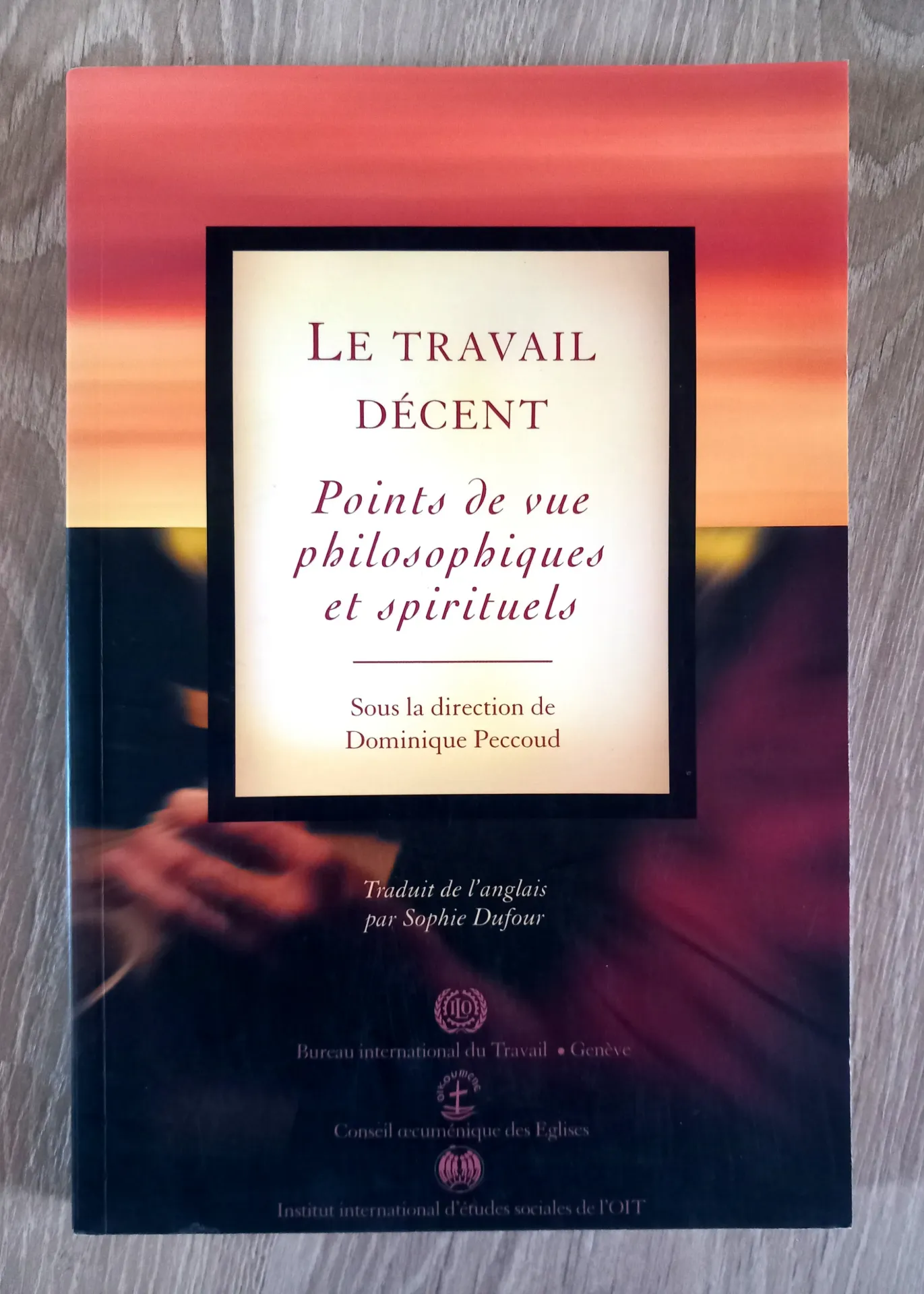 Le travail décent : points de vue philosophiques et spirituels (Dominique Peccoud)
