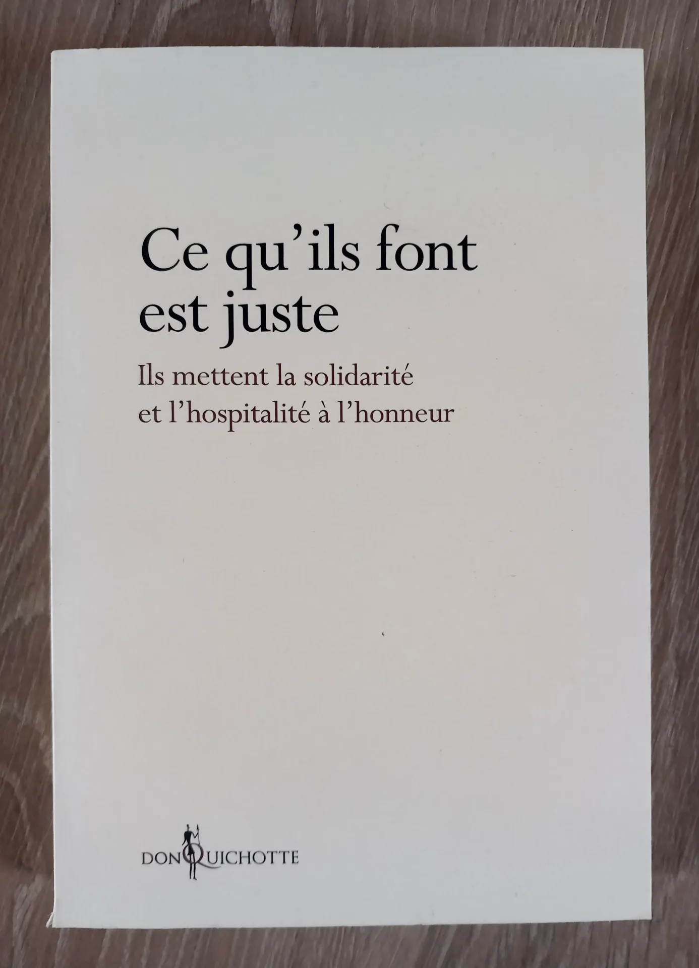 Ce qu'ils font est juste (Béatrice Vallaeys)